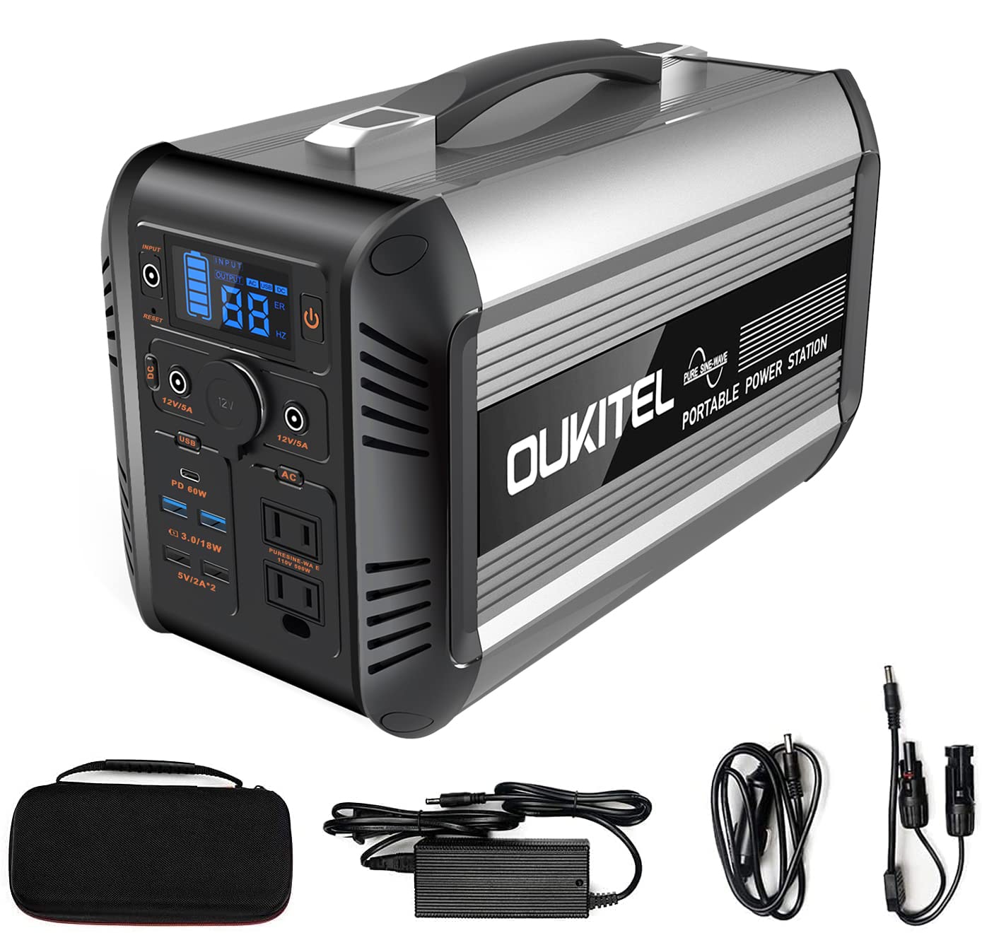 Amazon.co.jp: ポータブル電源 大容量 リン酸鉄 OUKITEL CN505  