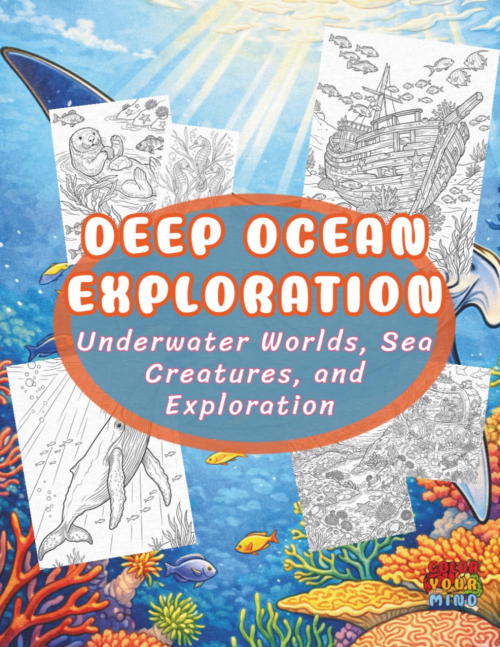 Deep Ocean Exploration: Detailed Underwater Worlds, Sea Creatures, and Exploration Scenes