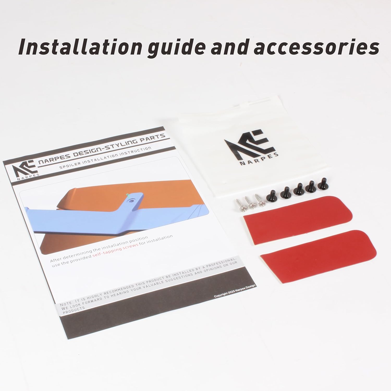 Universal Rear Window Roof Spoiler Wing Gloss Black Compatible with Most Hatchback/SUV/Wagon Hatch Mount