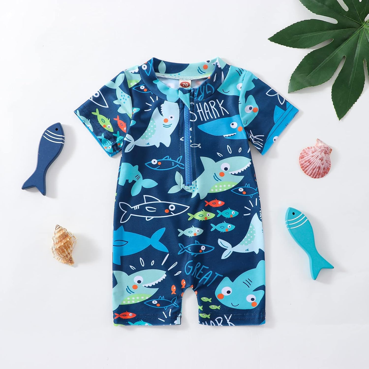 Newborn Infant Baby Boy Girls Shark One Piece Jamaica Ubuy