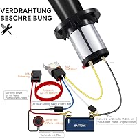 FARBIN retro autó kürt 12V vintage króm bevonat fekete kézi gombbal klasszikus hangjelző 12V járművekhez 5