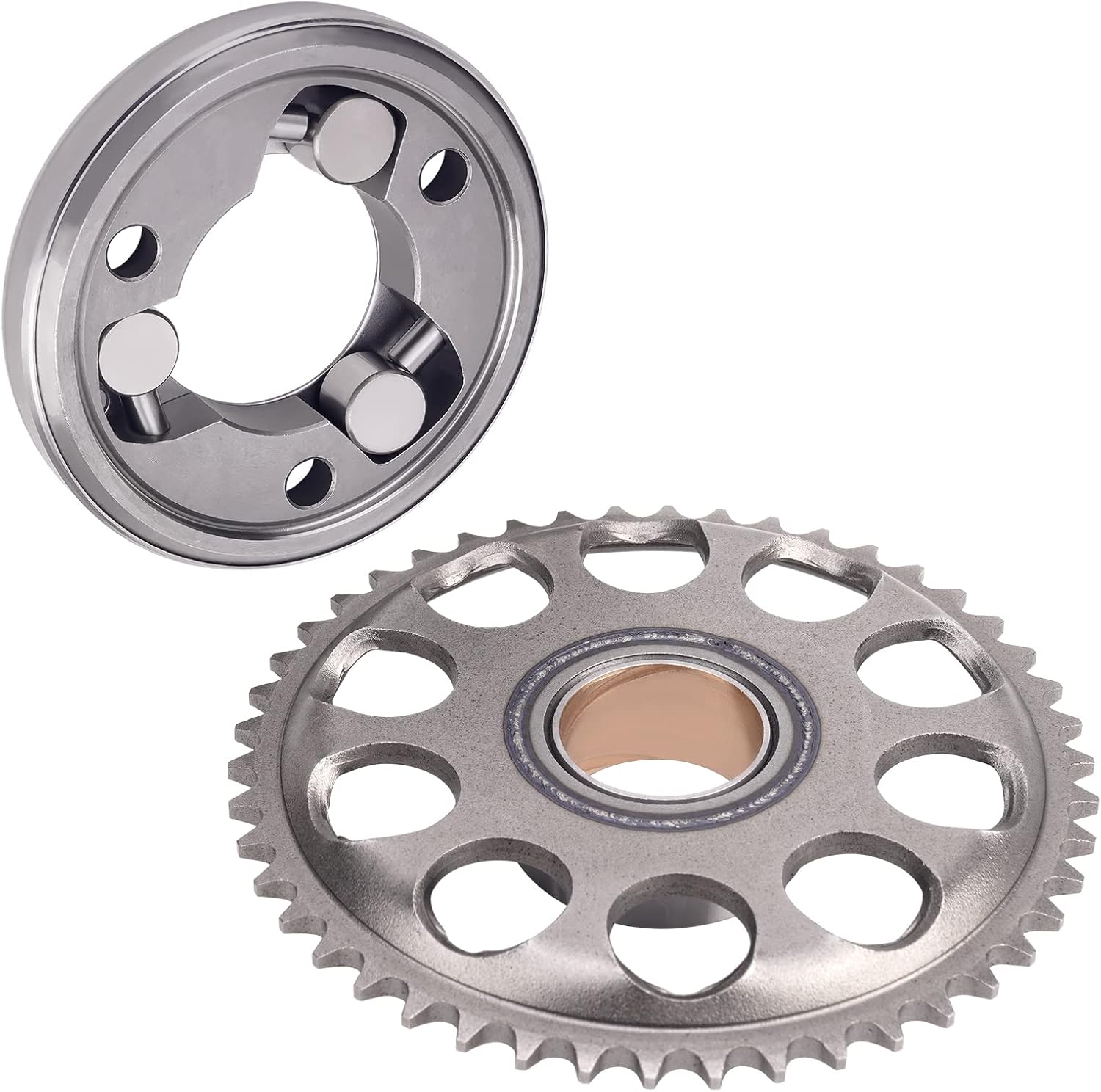 Road Passion 11009-1486 11009-1834 Starter Clutch One Way Bearing Gear Replacement for Kawasaki Vulcan 500 EN500 1990-2009 11061-0273 12046-1072 13193-1053 13193-1060