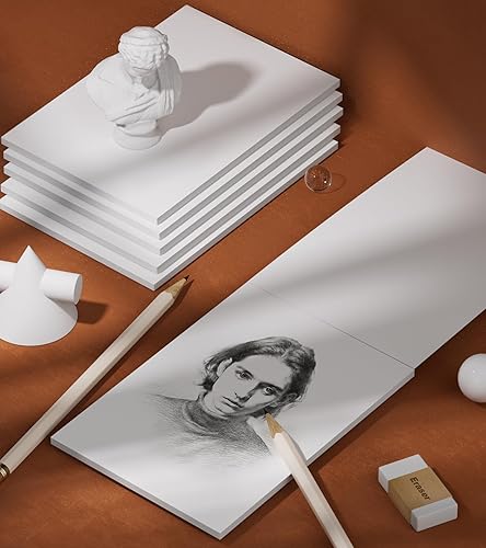 Miniatura 6 de Bloc de notas de 4 x 6 pulgadas, bloc de notas en blanco, 50 hojas por bloc de notas, juego de 6, bloc de notas pequeñas de papel blanco, notas de