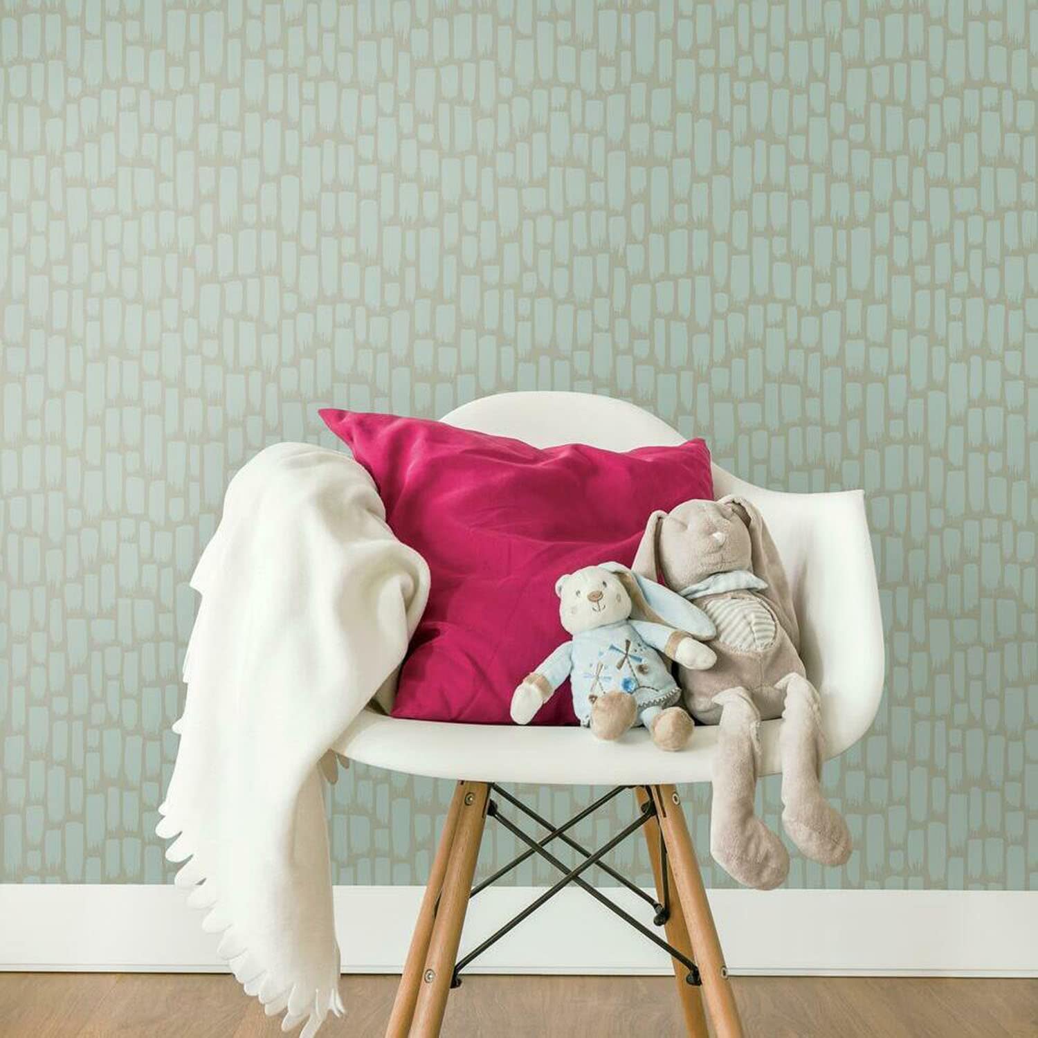 RoomMates RMK11491WP Green Sumi-E Peel and Stick Wallpaper, 20.7 x 40.6 cm - Image 3