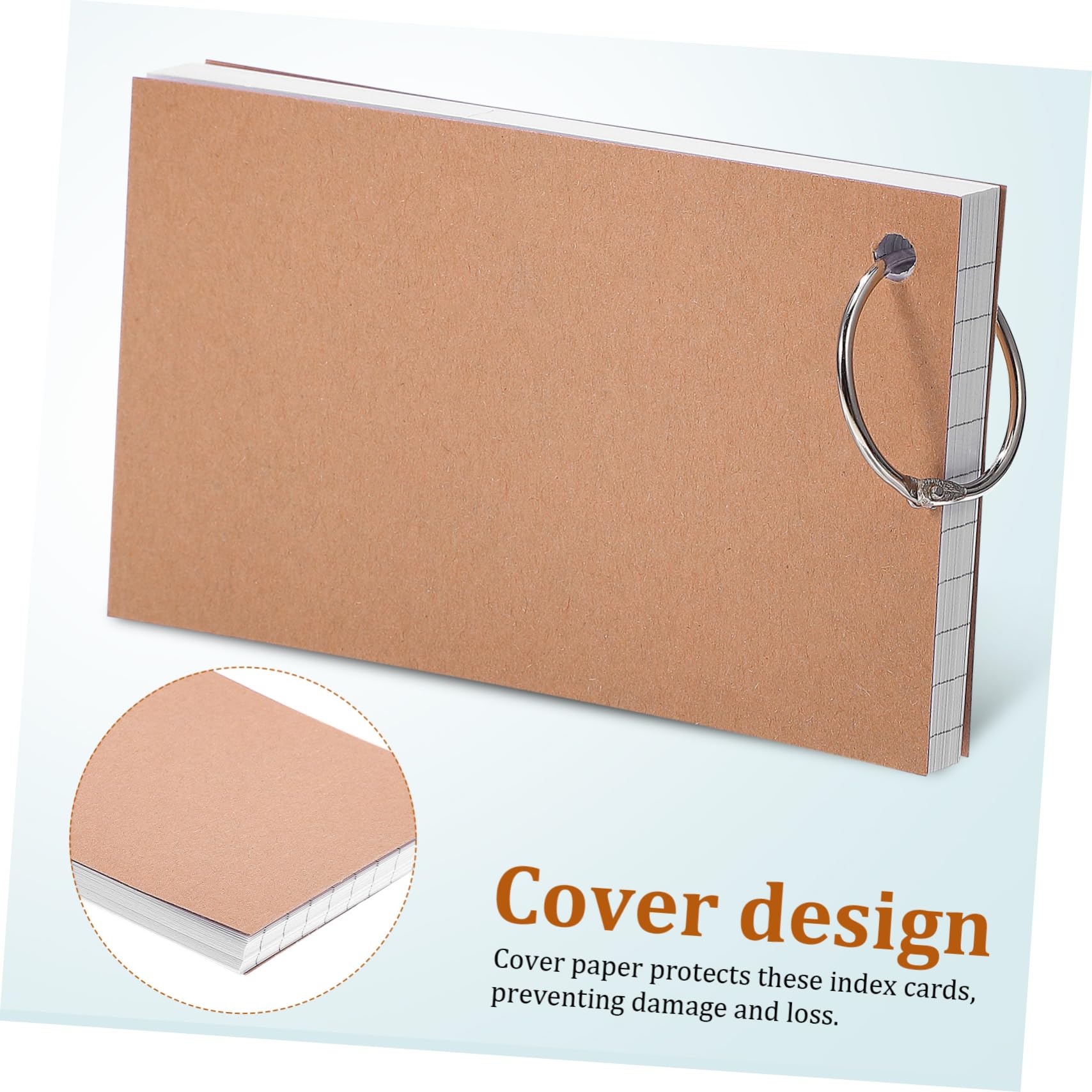 TEHAUX 12pezzi Flashcards Lined Note Cards Con Per Studiare Schede Per e Vocabolario Pagine Per Facili Personalizzare e Utilizzare