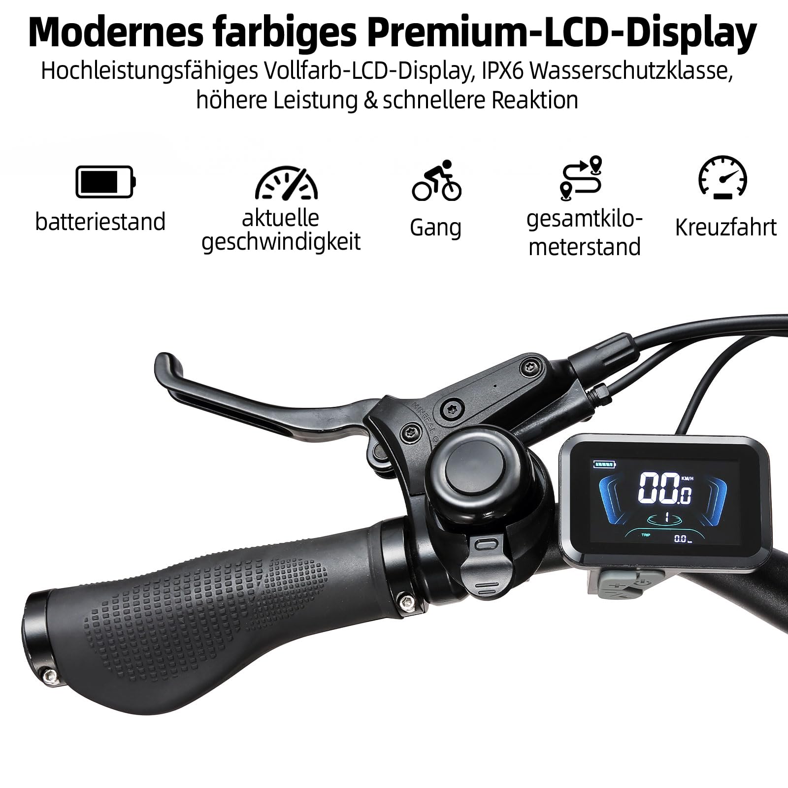 ttgo C5 27.5 Zoll E-Bike für Damen & Herren, 250W HECKMOTOR MIT 70 NM, 48V 13.5Ah Akku abnehmbar, 110–130 km Reichweite, Shimano 7-Gang, montieren.27.5"*2.4 StVZO