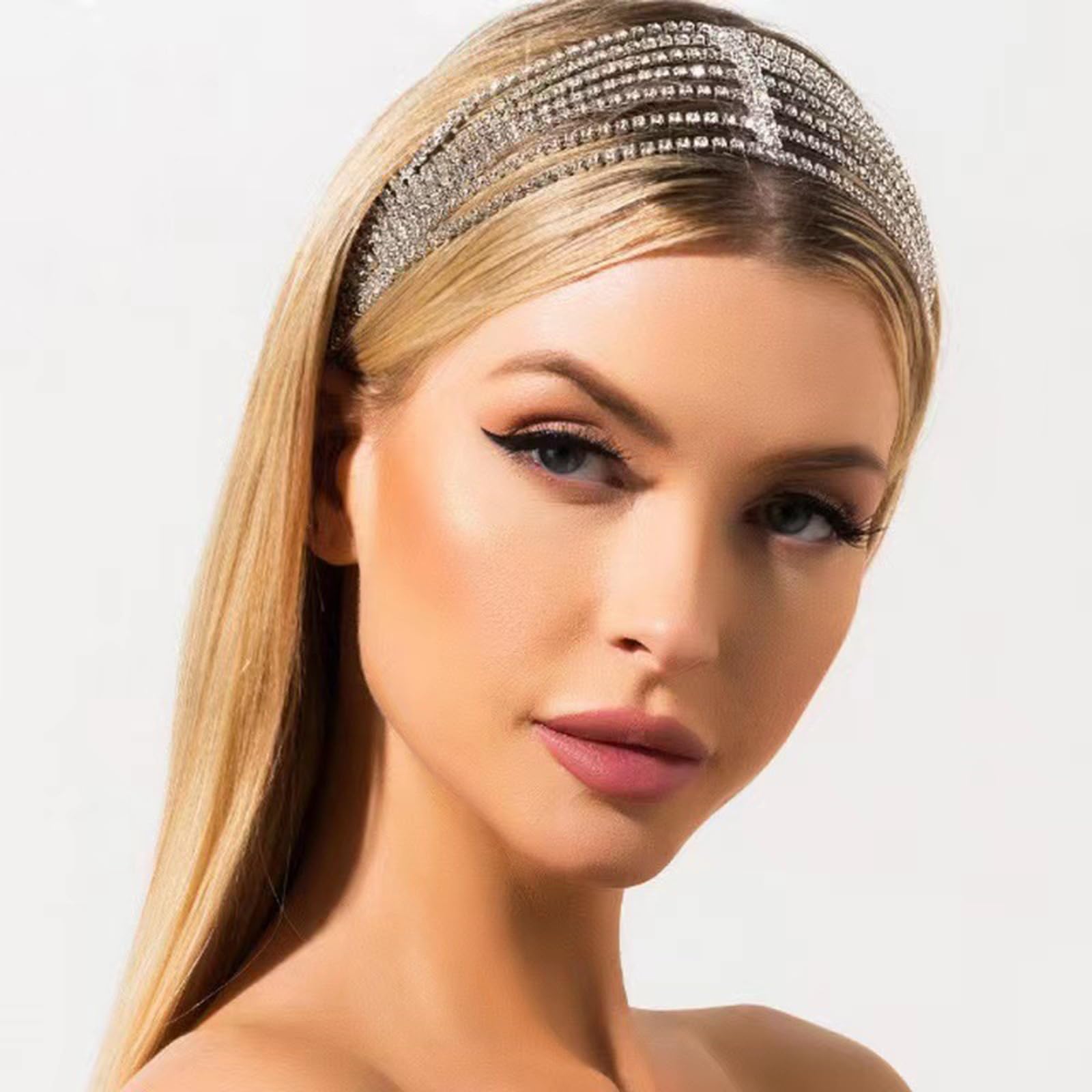 Donna 1 pezzo Fascia capelli da sposa con strass con design
