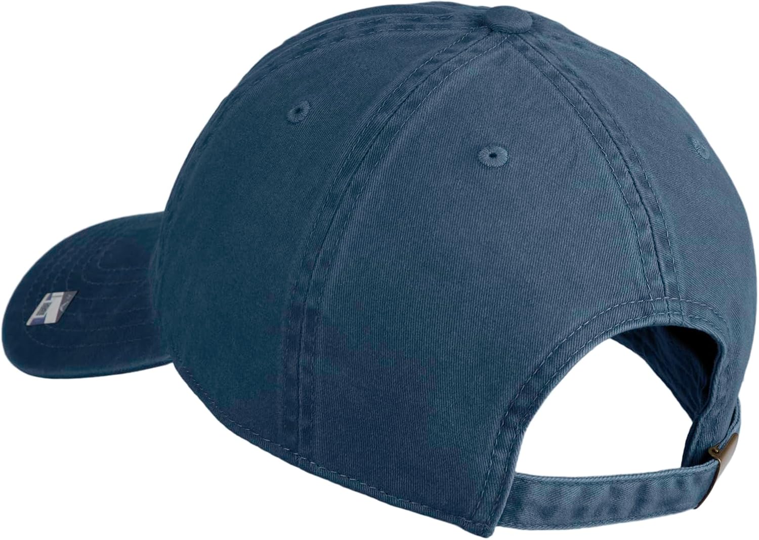e4Hats.com Air Force Veteran Text Embroidered Washed Solid Pigment Dyed Cotton Twill Brass Buckle Cap - Image 3