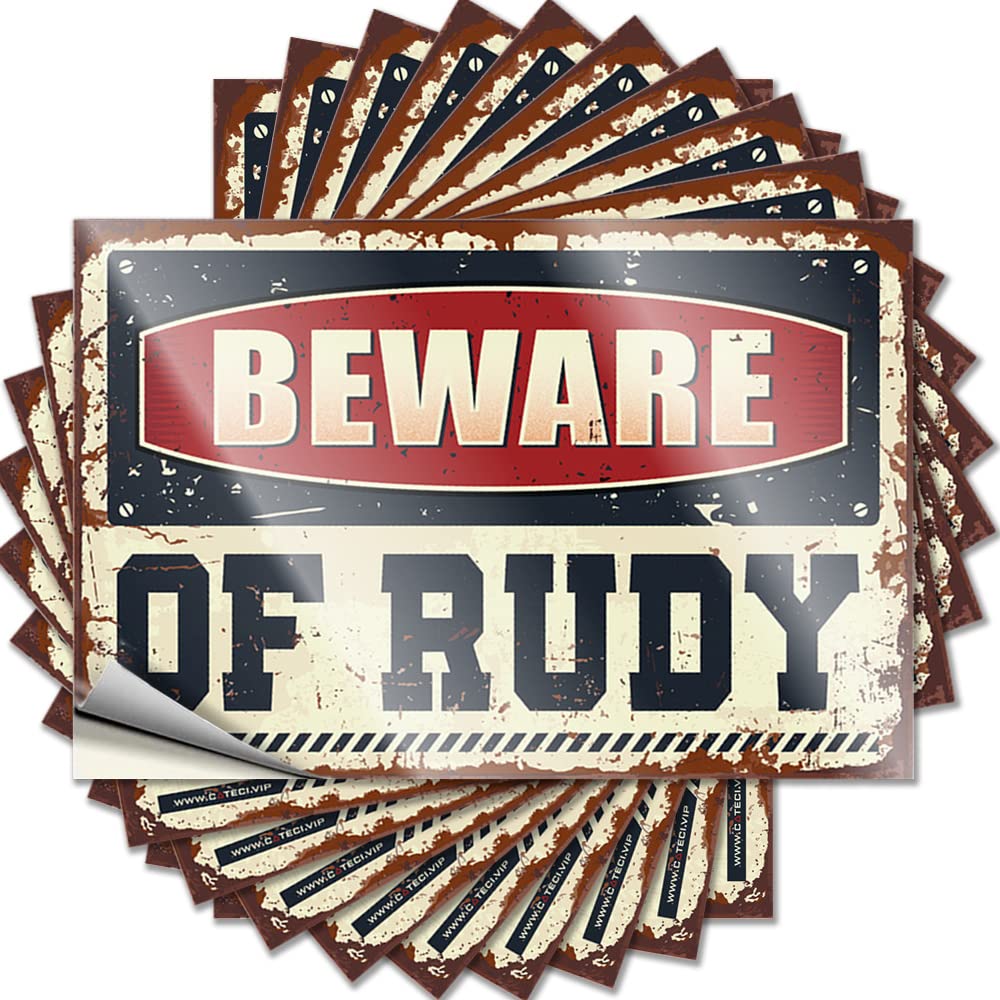 Beware of Rudy Decals Patio Bar Accessories | Reading Tumbler Removable Decal Pack(6X9CM)