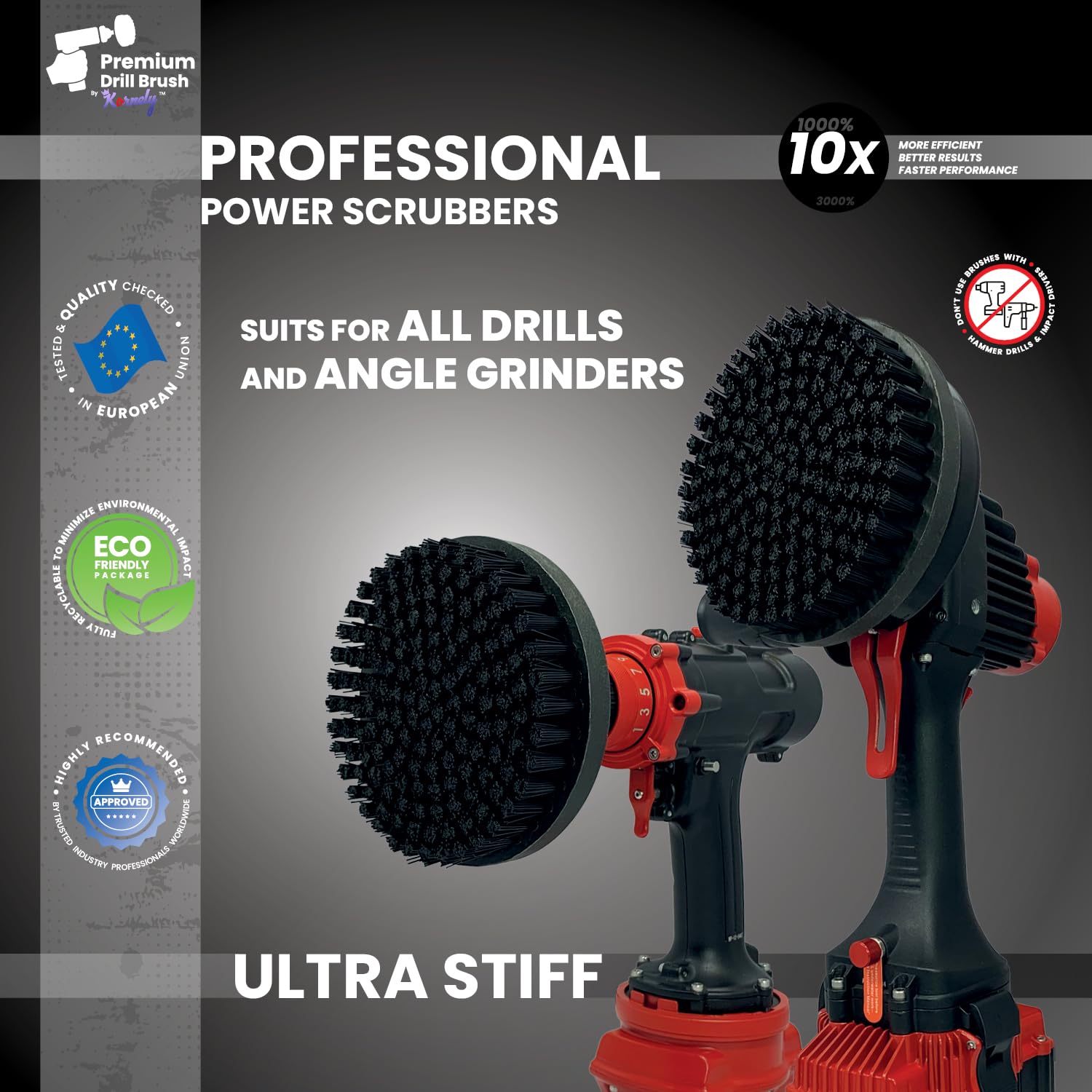 Premium Drill Brush - Heavy Duty Cleaning -6