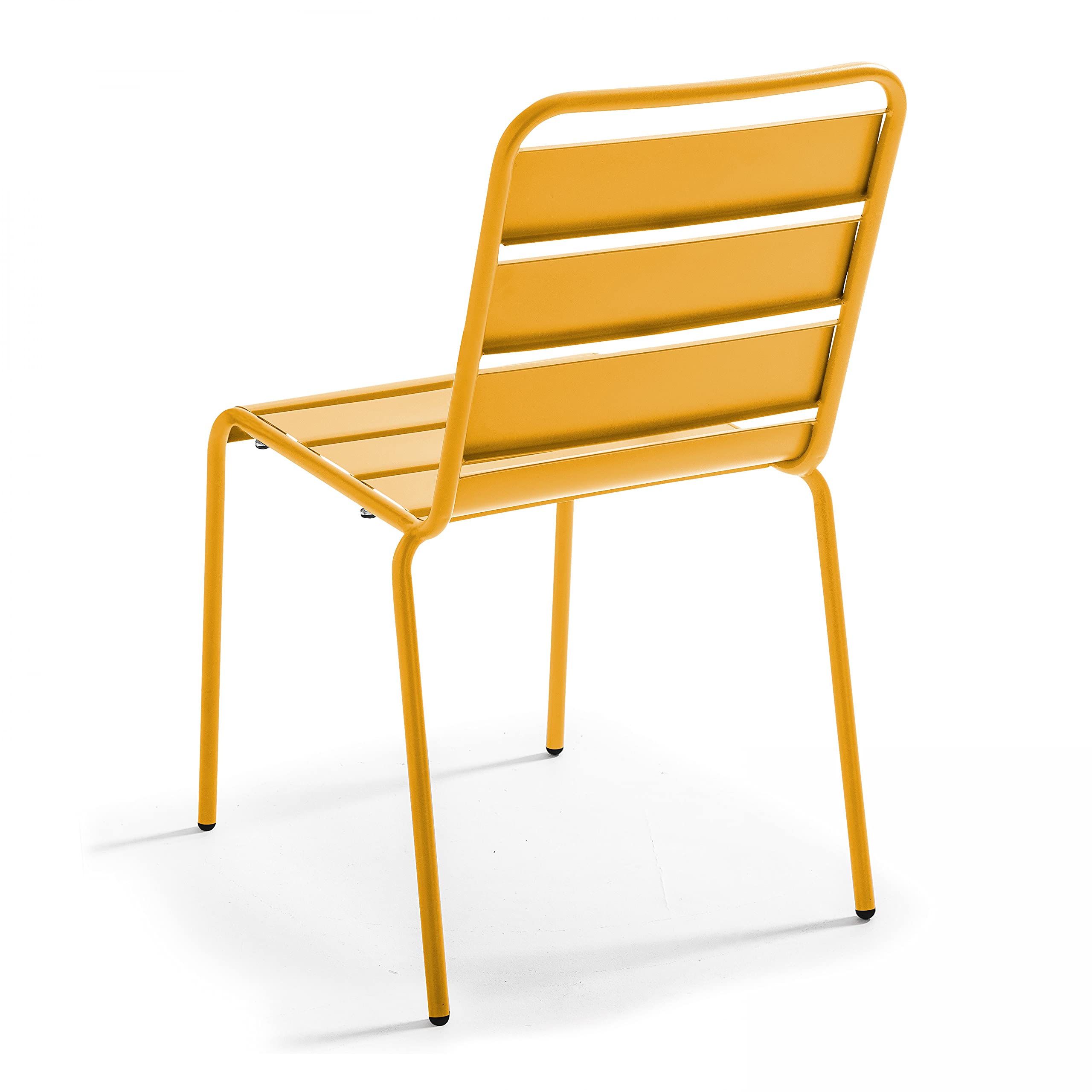 Oviala Chaise de Jardin en métal Jaune - Palavas