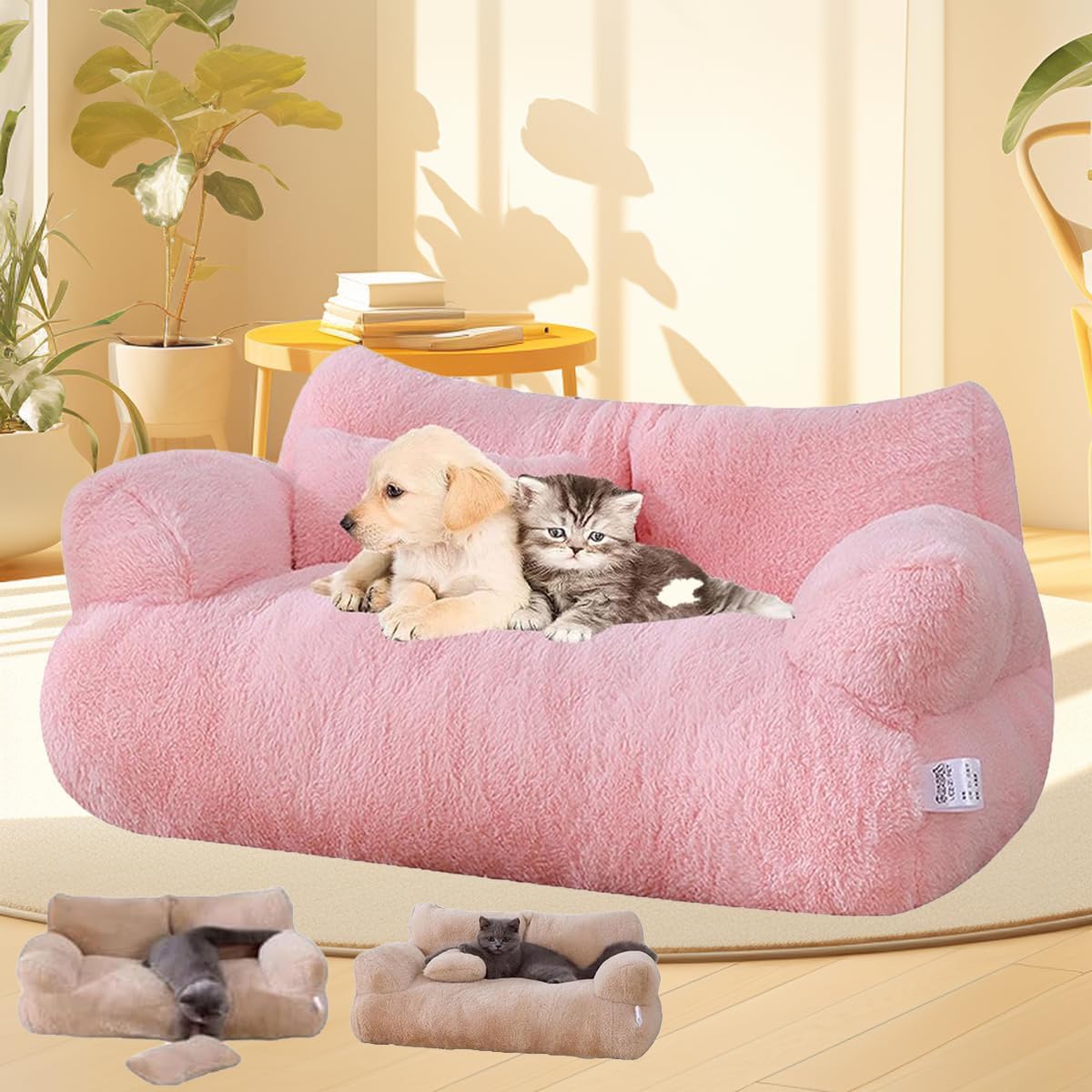 Slicier Calming Pet Sofa, Soft Calming Cat Sofa Beds