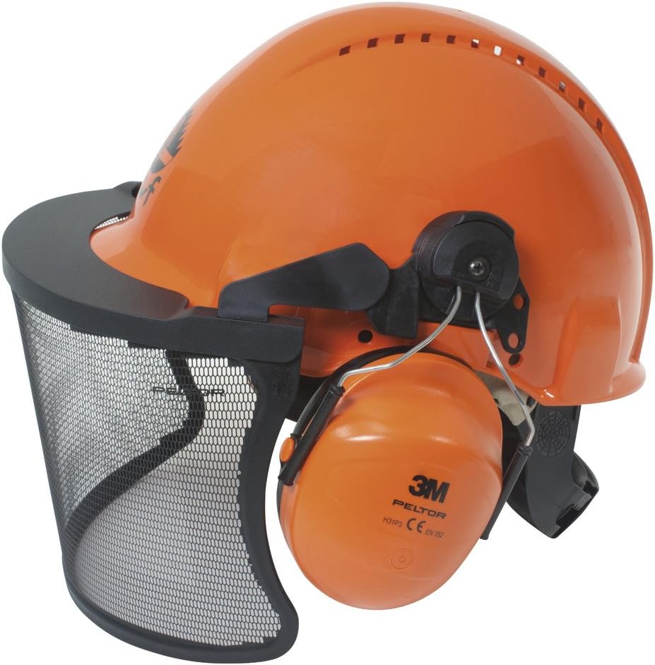 Casco Husqvarna Classic Per Giardinaggio E Boschi - Con Visiera UltraVision, Protezione Udito, Fino A -30°C