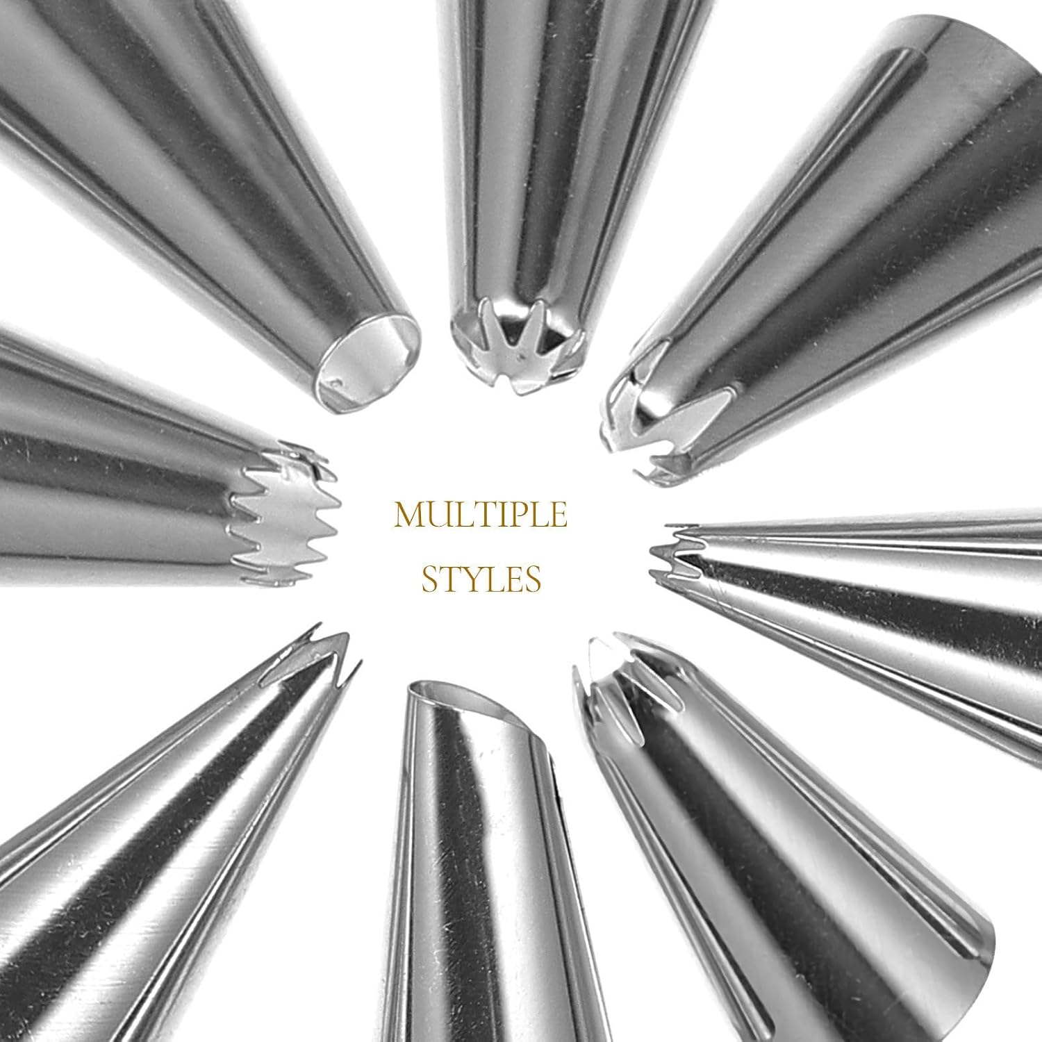 50pcs Cake Decorating Tools Set with Icing Tips and Piping Nozzles