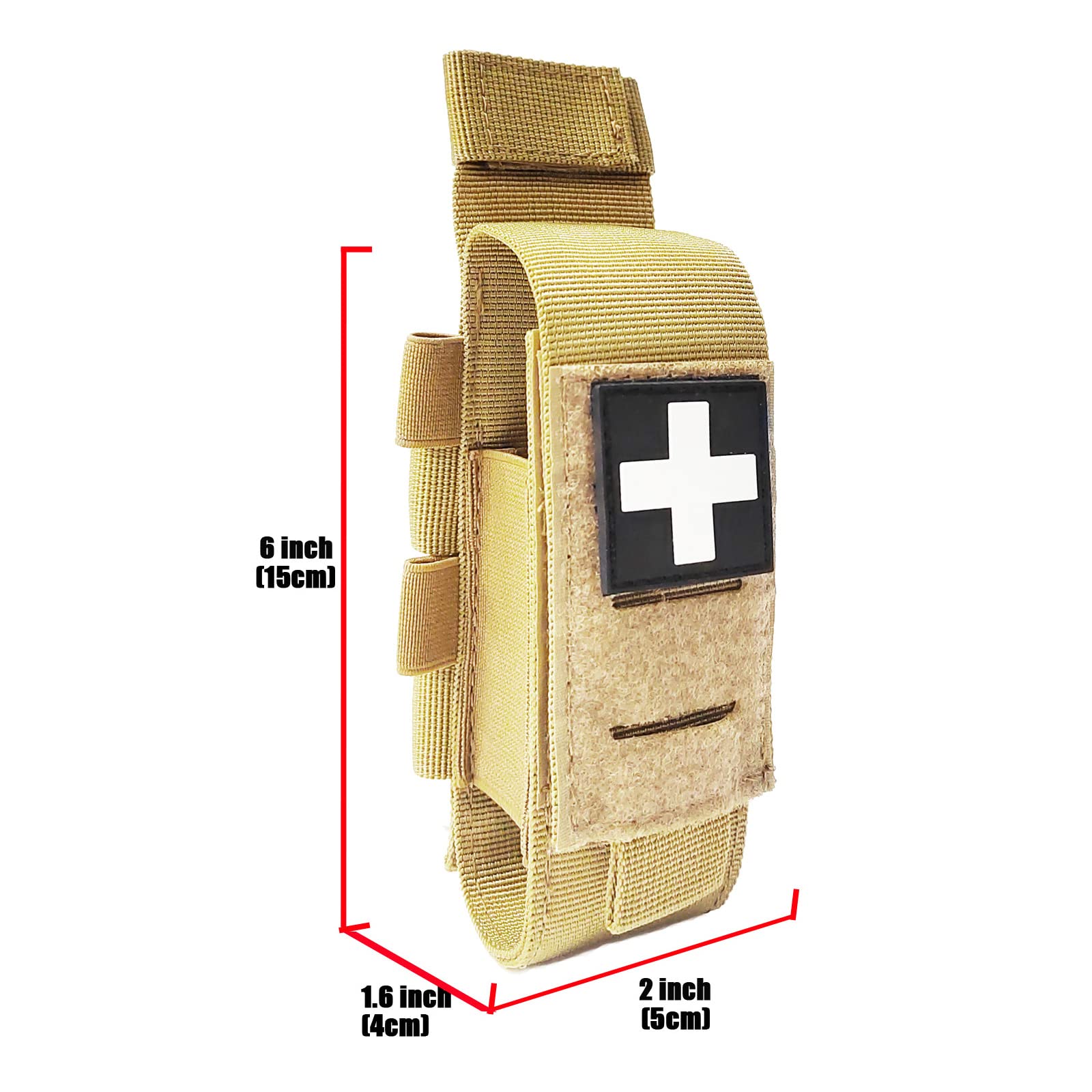 Amazon.co.jp: レーザーカットタクティカルMOLLE止血帯ポーチ TQ