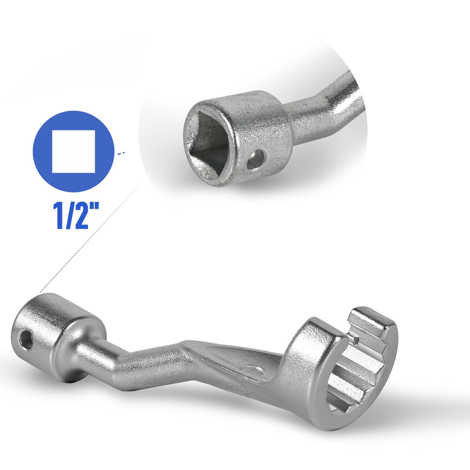 Snapklik.com : 9pcs Injector Fuel Line Wrench Set, 1/2” Dr 12 Point ...