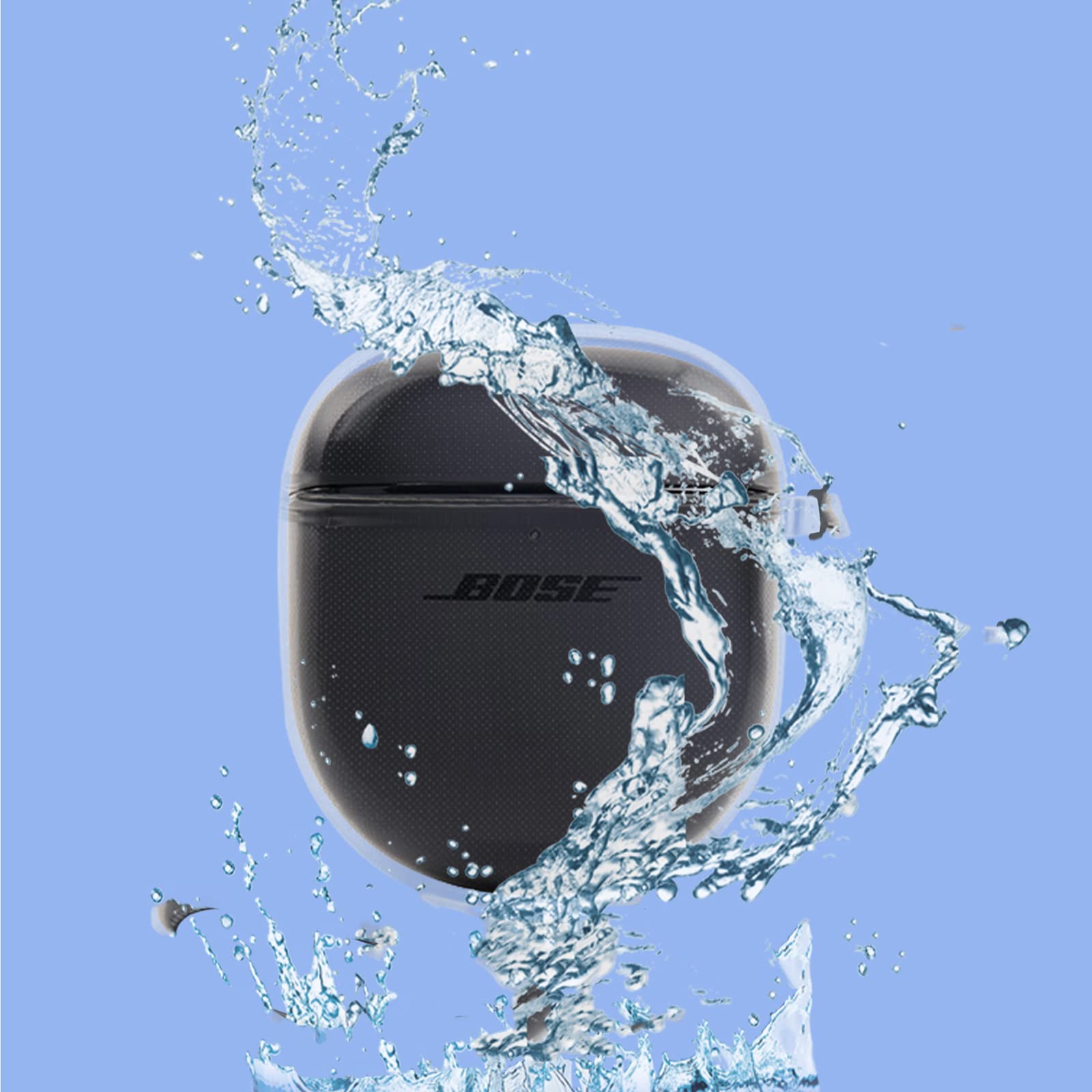 GIOPUEY Przezroczyste etui kompatybilne ze słuchawkami Bose QuietComfort Ultra Earbuds, ultracienka miękka osłona, dopasowany krój, ochrona przed upadkiem, nie brudzi się łatwo - przezroczyste