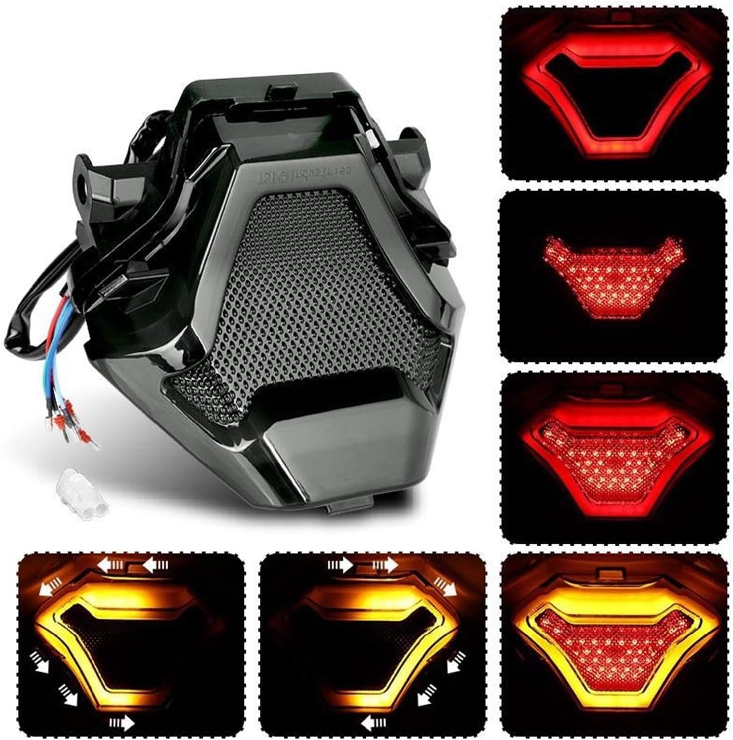 Luz de Freno Trasera Moto Para lc150 sniper150 Intermitente de motocicleta Luz trasera LED para motocicleta Luz de freno trasera Luz indicadora trasera