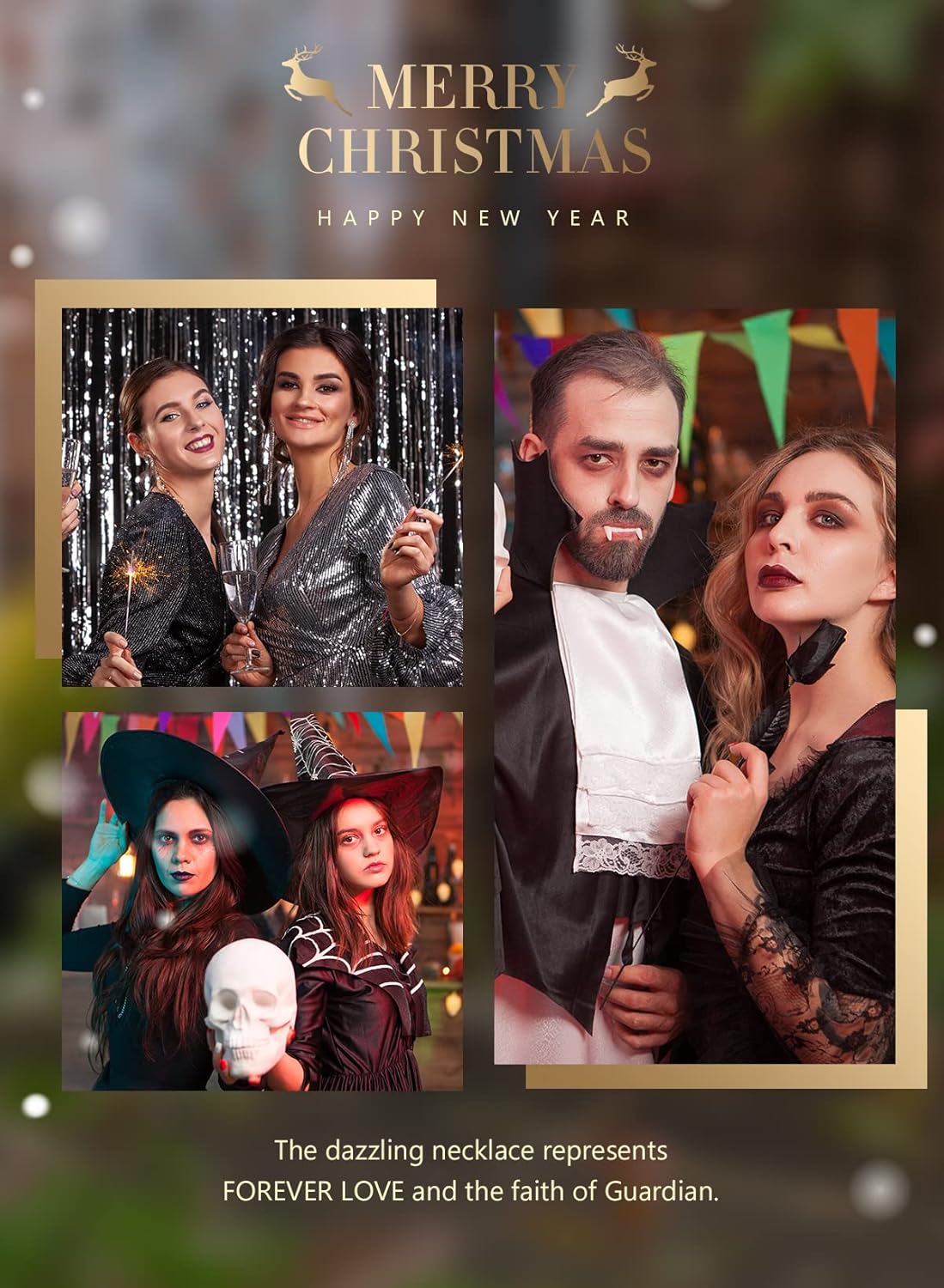 CDE Valentines Day Gifts for Women Angel Wings Necklace for Women with Birthstone, Love Heart Silver Tone/Gold Tone Pendant, Ideal Anniversary or Birthday Jewelry Gifts for Wife Girlfriend Her - Image 7