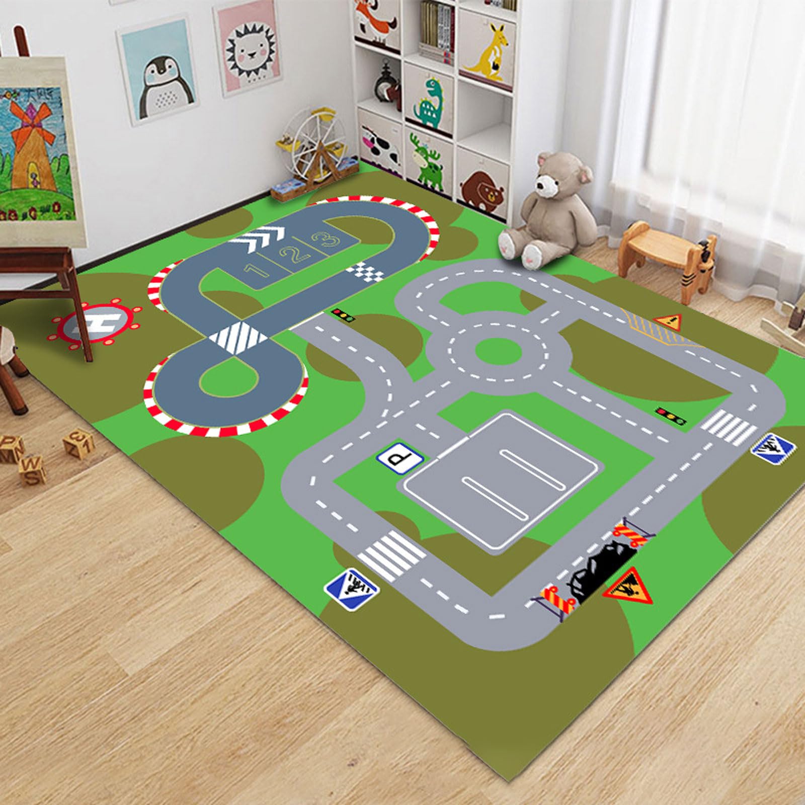 BlissbuiltHomeware Rugs Living Room Anti-Slip Living Room Rugs Abstract Chic Carpet Bedroom Rug | Natural Rug Indoor Modern Home Decor Floor Carpet With Durable Anti-slip Backing For Kids Living Room