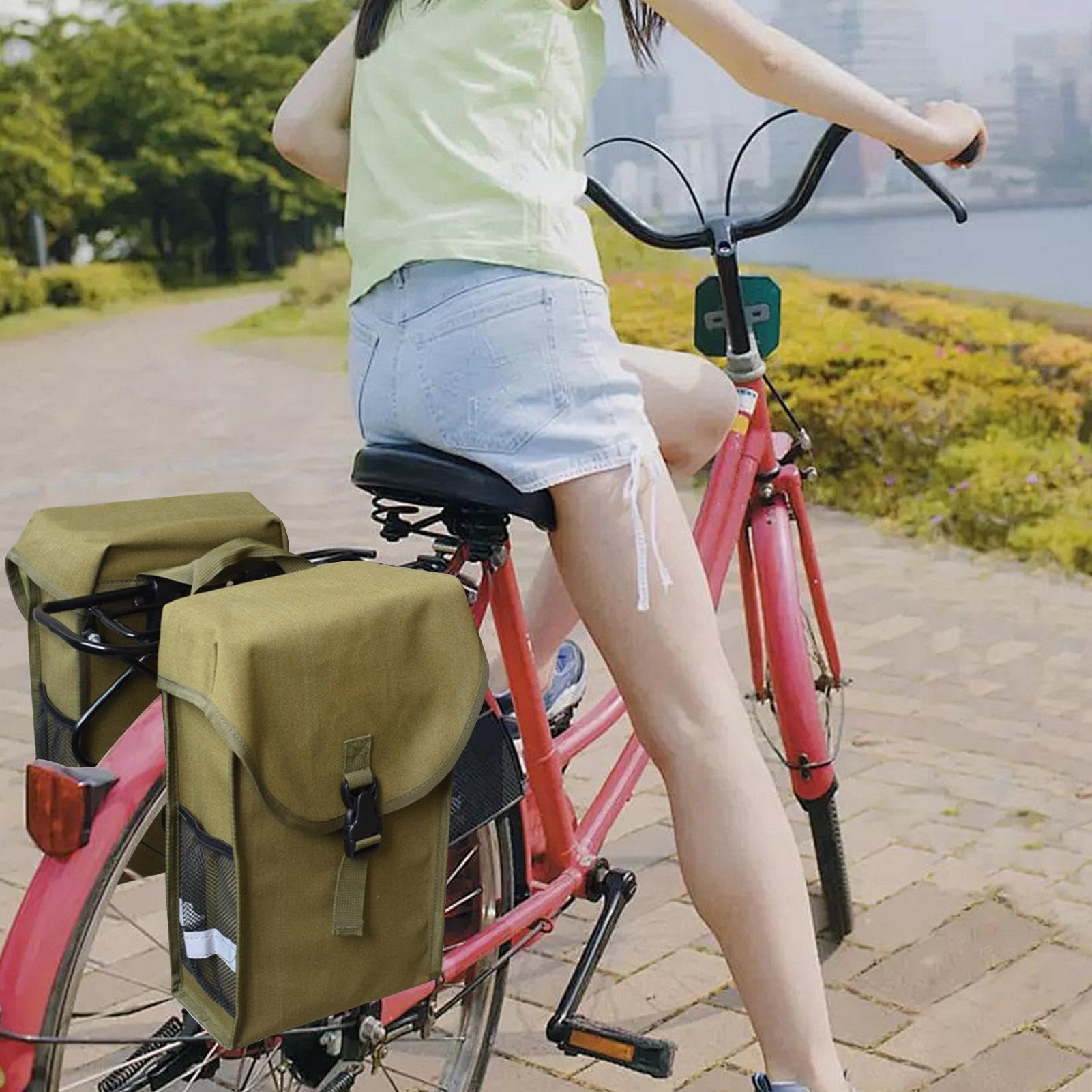 Alforjas para Bicicleta 2 Piezas Impermeable para Ciclismo