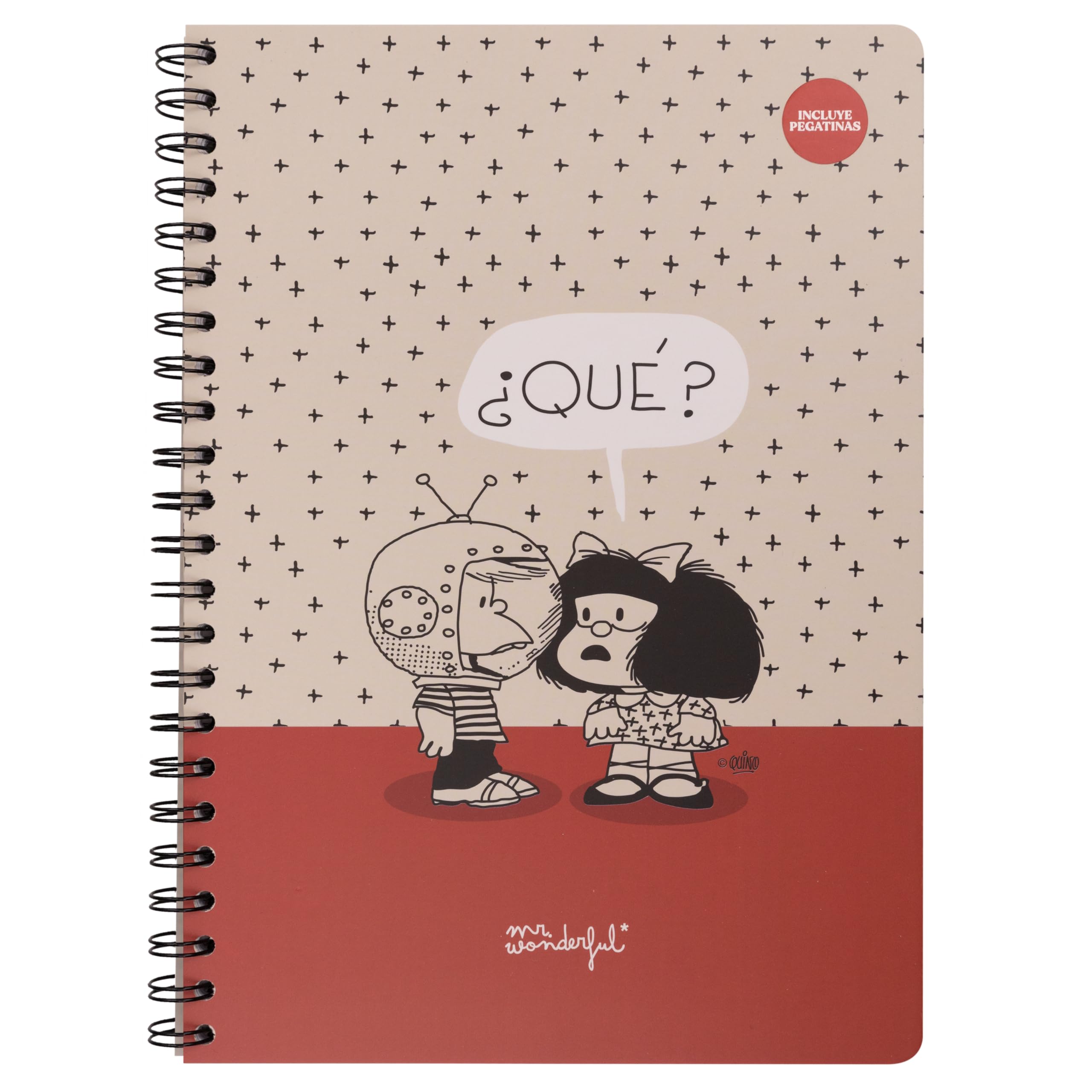 Mr. Wonderful - A4 notebook - Mafalda
