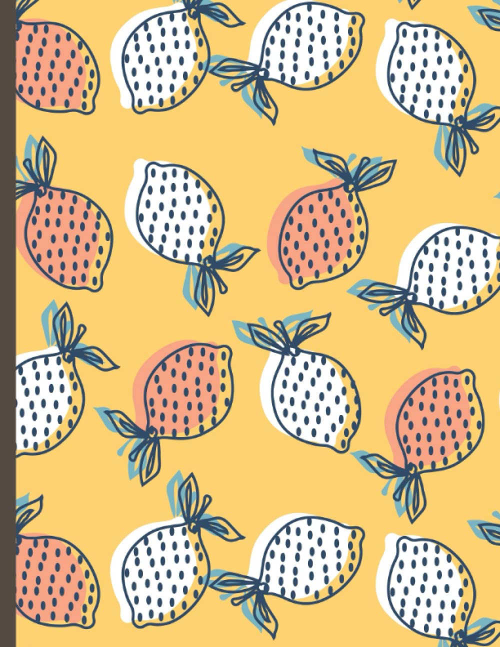 Sketchbook, Bloco de Desenho para Crianças com capa motivo Fruta Limões: Caderno para Desenhar, Escrever, para a Escola, ideal para crianças ou adultos, Tamanho A4 110 páginas, folhas brancas