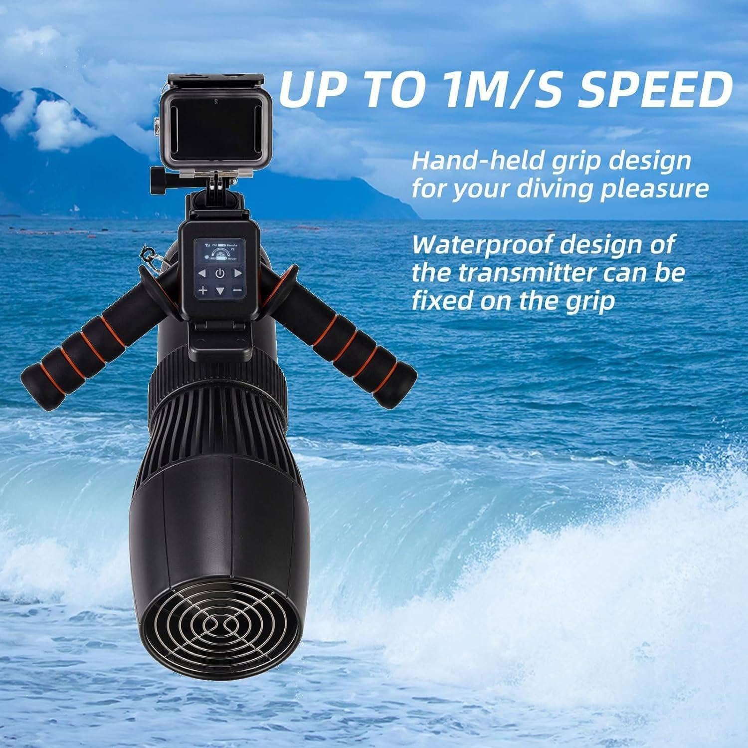 12 km/h high -speed submarine scooters 700 W power and 16000mAh lithium battery | 200 minutes of continuous use for marine exploration 7 71M1yn75VRL. AC SL1500