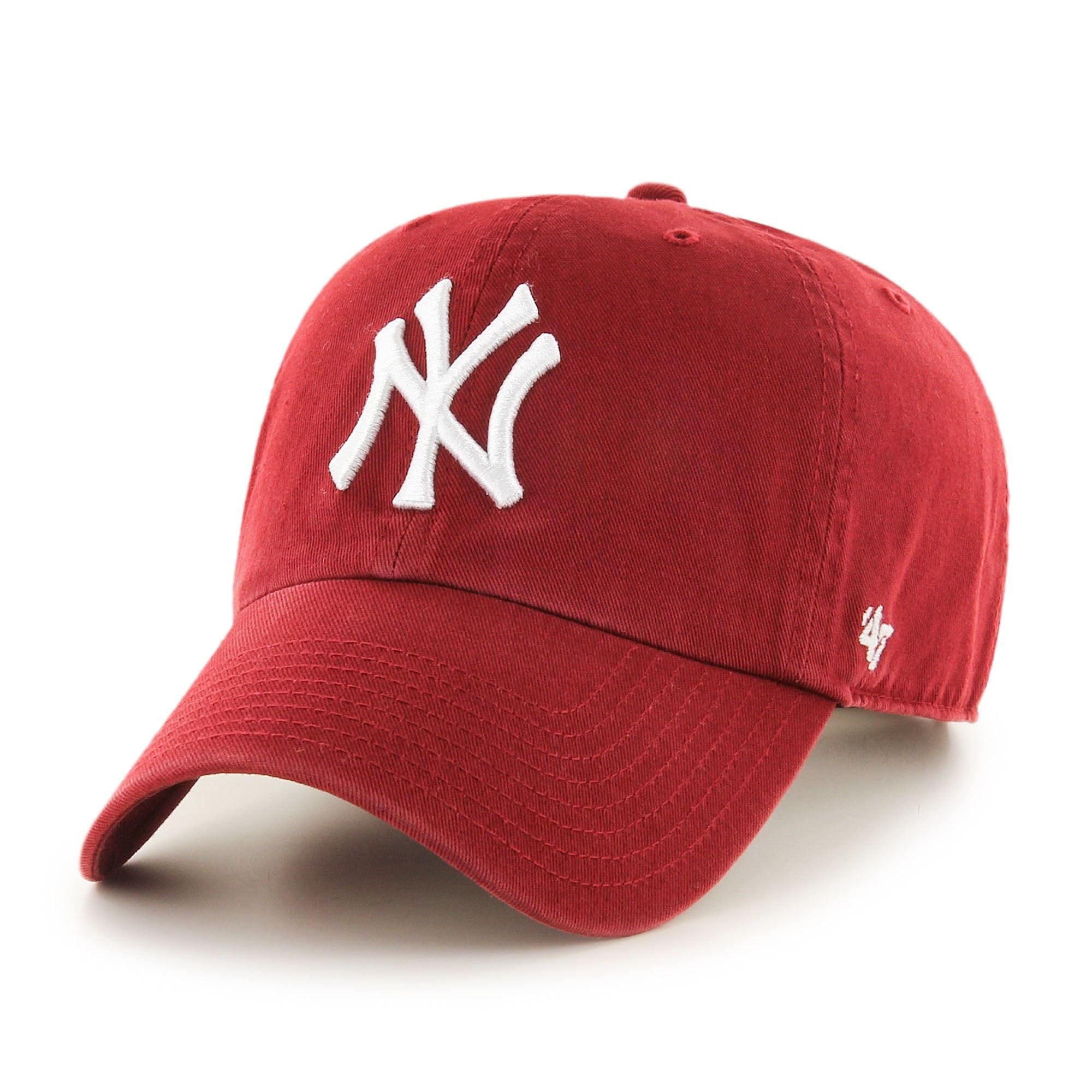 47 New York Yankees MLB Clean Up Red Adjustable Cap — image 1