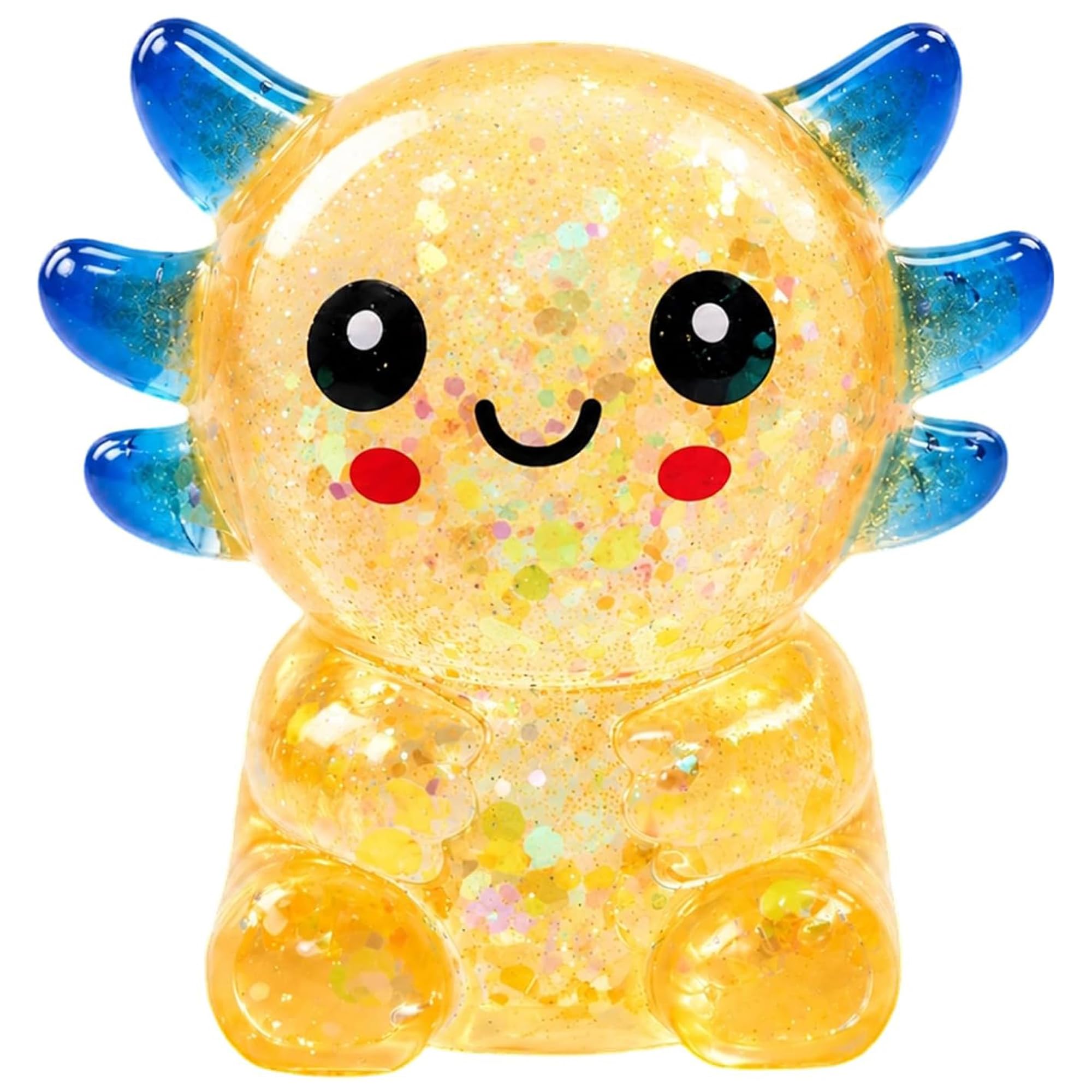 Axolotl Squishy Toy – Cute Malt Sugar Sensory Stress Ball for Kids & Adults, Soft Squeeze Fidget Toy for Anxiety Relief, Focus, and Sensory Play (G)