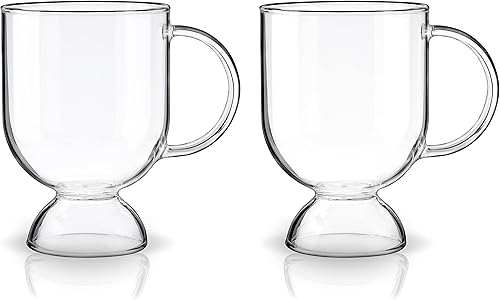 Miniatura 9 de Viski Vasos de café irlandés, taza de vidrio caliente Toddy para vino caliente, sidra con pinchos, ponche de huevo, taza de café transparente, juego