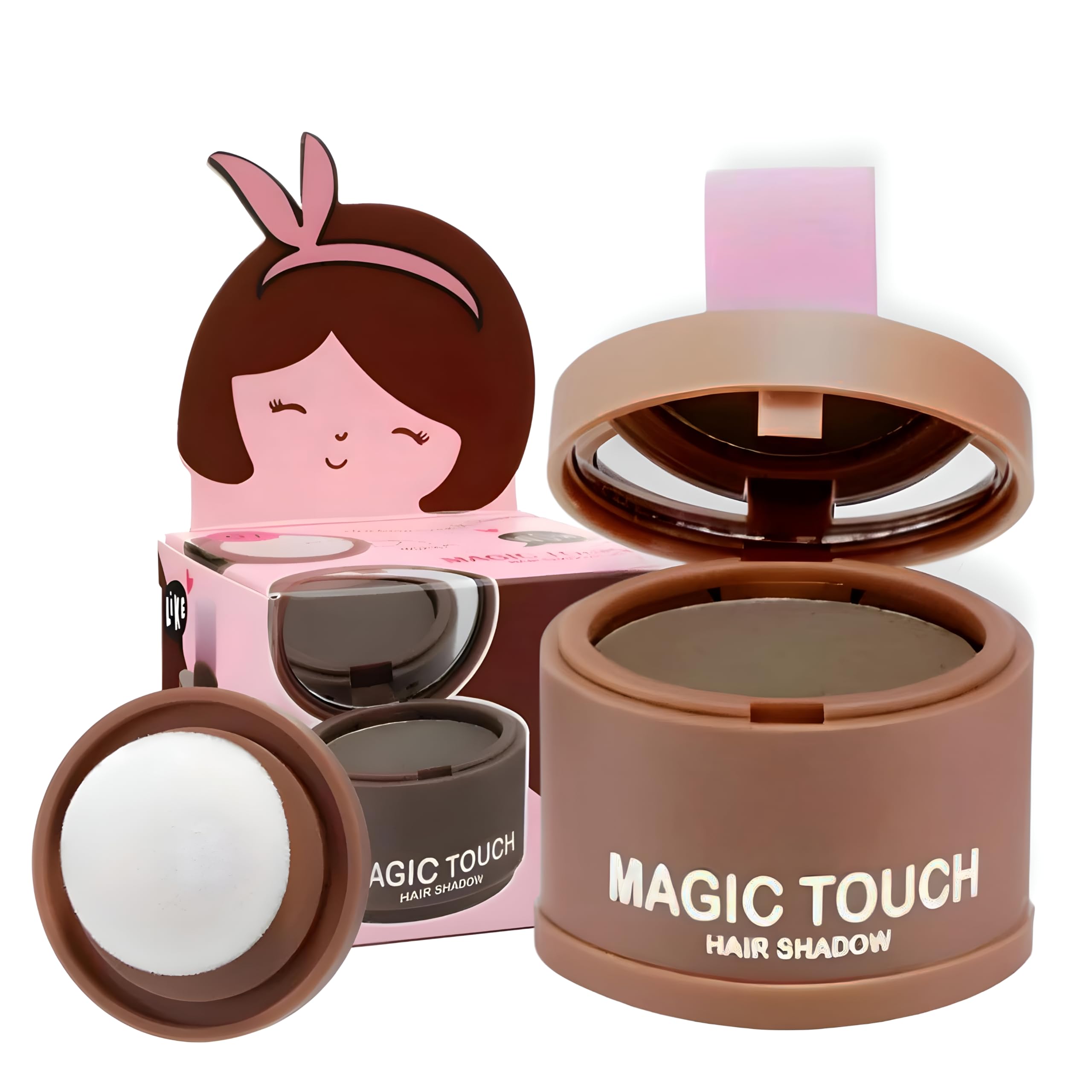 Cover-Up Hair Powder, Helps Cover Grey Roots & Bald Spots Instantly, Highly Pigmented, Fuller and Denser, Long-Lasting & Matte Finish, Super-Fine Powder for Flawless Application (Light Brown, Large)-image-35