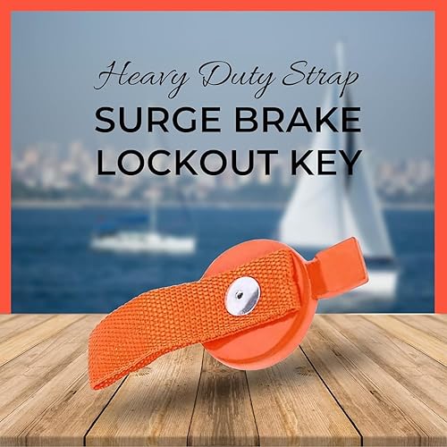 Bistras Paquete de 2 llaves de bloqueo de freno de sobretensión para remolque de barco de freno de sobretensión UFP - Magnética con correa