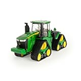 John Deere 9RX 590 Tracked Tractor Toy - 1:32 Scale - Plastic and Die-Cast Construction - with Articulated Steering and John Deere Graphics - Kids Farm Toys - Ages 3 Years and Up