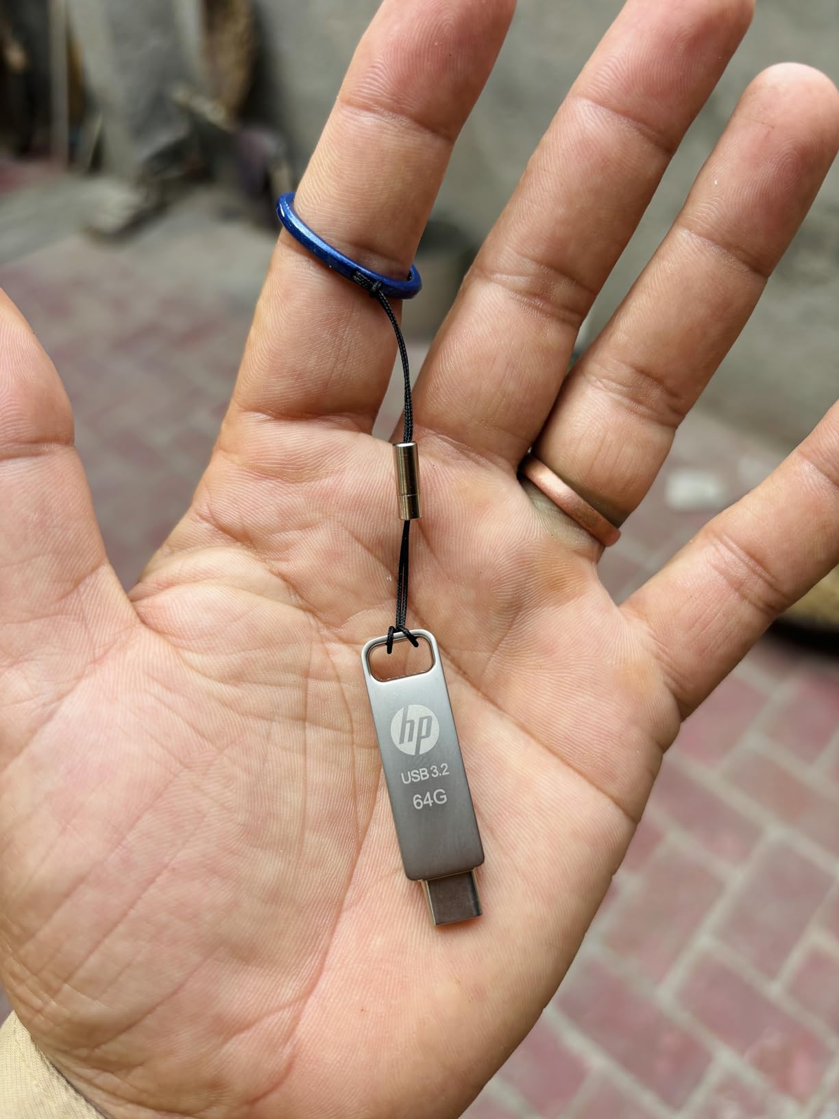 Pen Drive HP 64GB OTG - Tipo-C E Tipo-A, Metallico, USB 3.2, Per Smartphone E PC - Foto 2