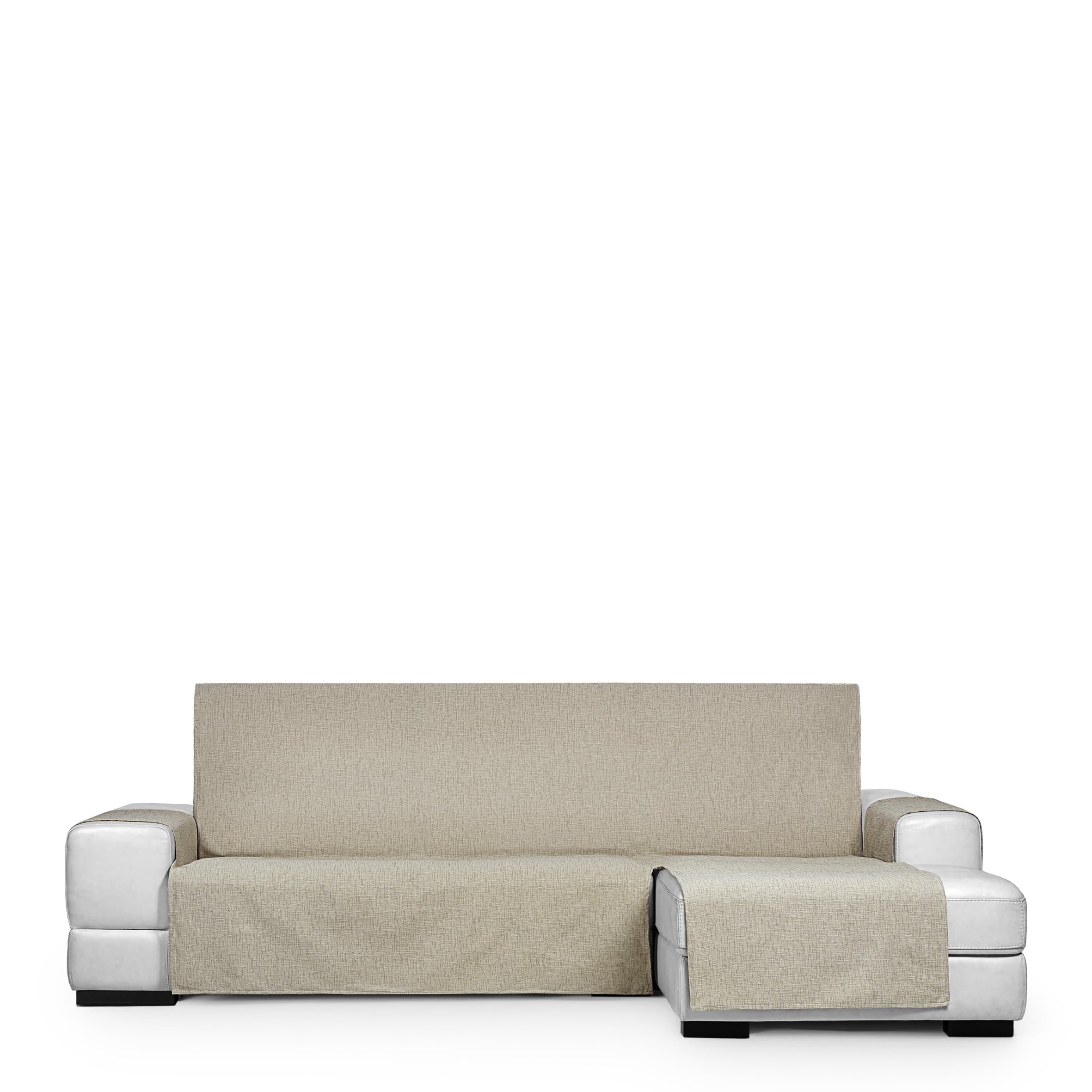 Eysa Genna Stain Resistant Sofa Cover for Chaise Longue Right Side Linen