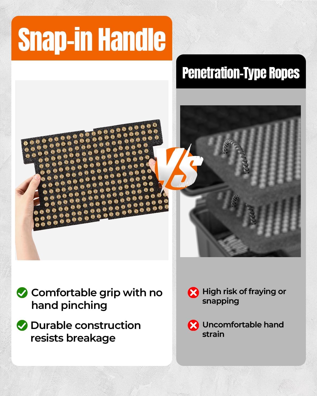 600-700 Rounds Ammo Storage Box for 9mm Ammo, Hard Plastic Shell Ammunition Case Compatible with 8.5-10mm Ammo, Waterproof Travel Safe Ammo Storage Case for 9mm/.380/.38/.357/.40 Ammo (Large)