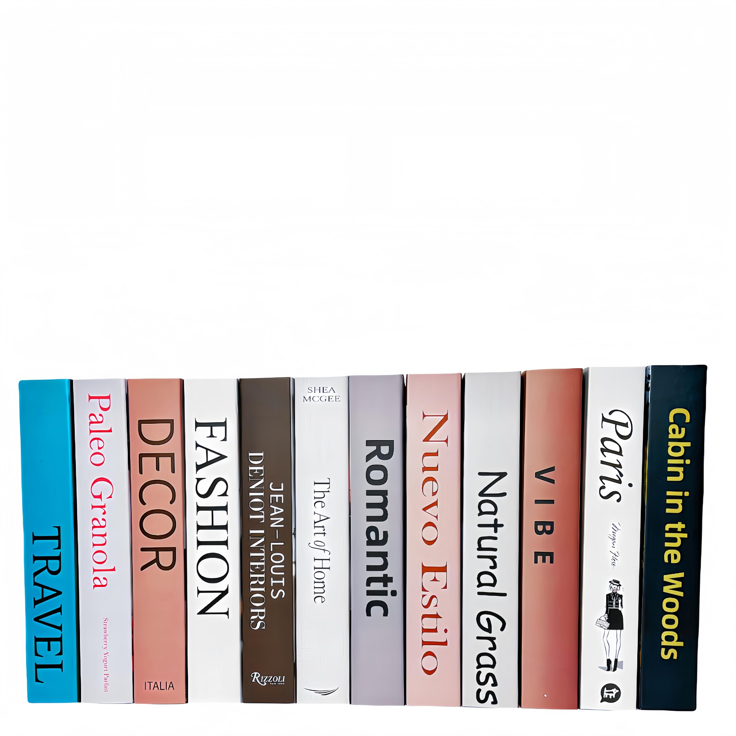 12 libri decorativi per la casa: Ediactcyl libri decorativi finti per tavolino e mensole, decorazione per casa, ufficio, bar, tavolo, libreria, espositore