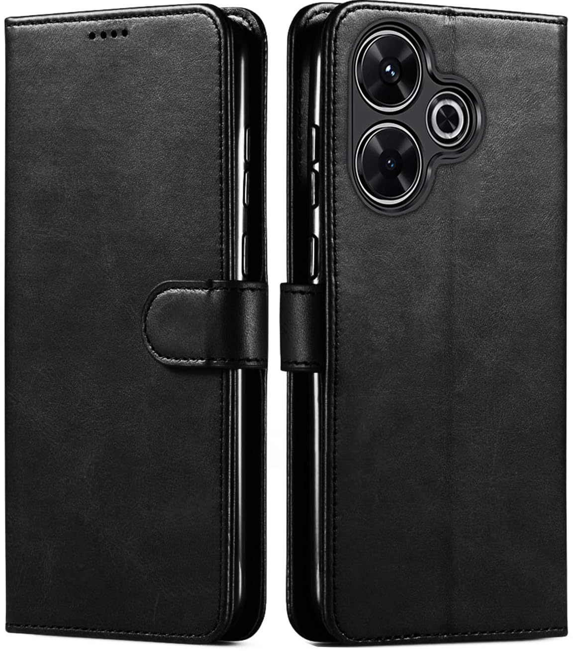 GoldKart Redmi 13 5G Flip Cover | PU Leather Wallet Stand | TPU Inside | Magnetic Closure | Back Case Cover for Redmi 13 5G - Black (B0D9FJL9F3) Amazon Price History, Amazon Price Tracker