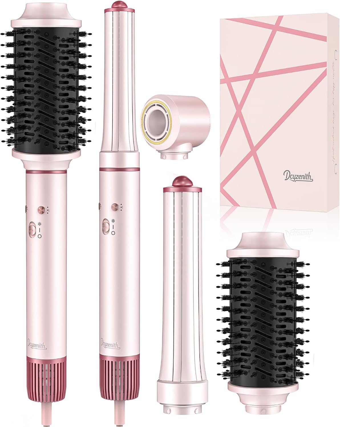 3-in-1 Hair Dryer Brush Set, Hot Air Styler with Hair Dryer & Auto Curl L/R