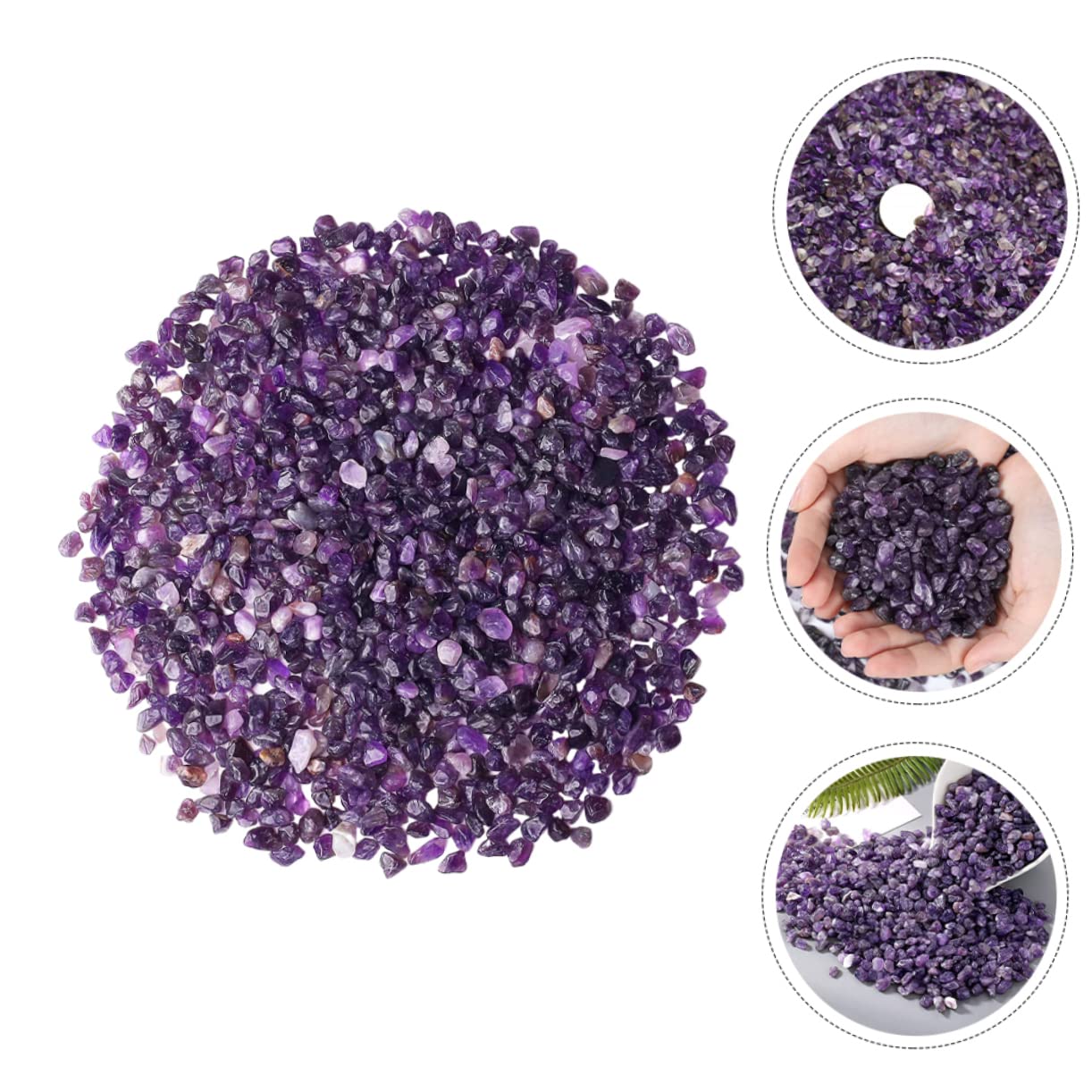 IWOWHERO 1Set Natural Gravel for Fish Tanks Decorative Stones for Aquariums Simple Vase Gravels for Home Decor and Garden Landscaping