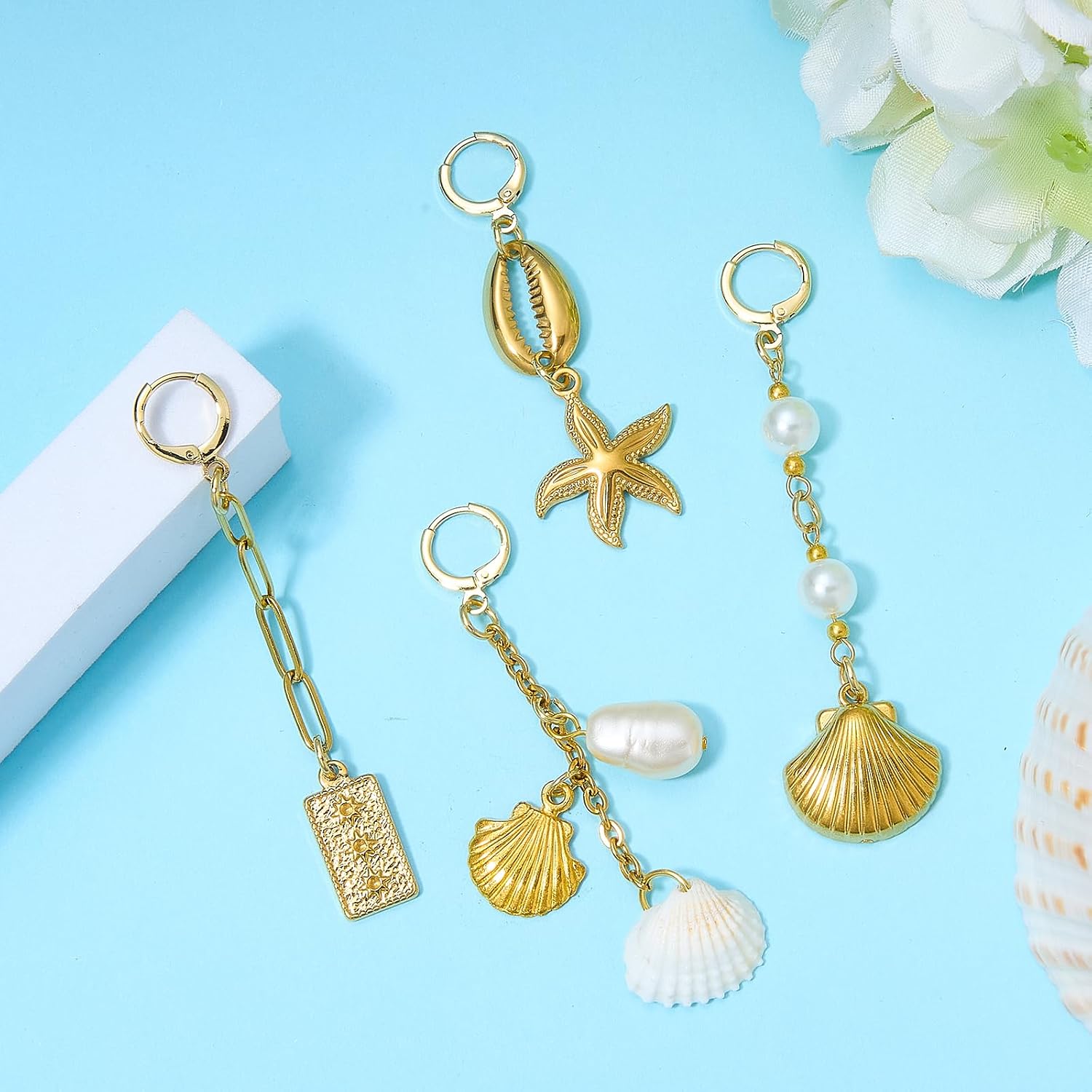 Gold Bikini Charms for Jewelry Making Keychain Beach Swimsuit Charms Pendant for Earring Necklace Purse Bag