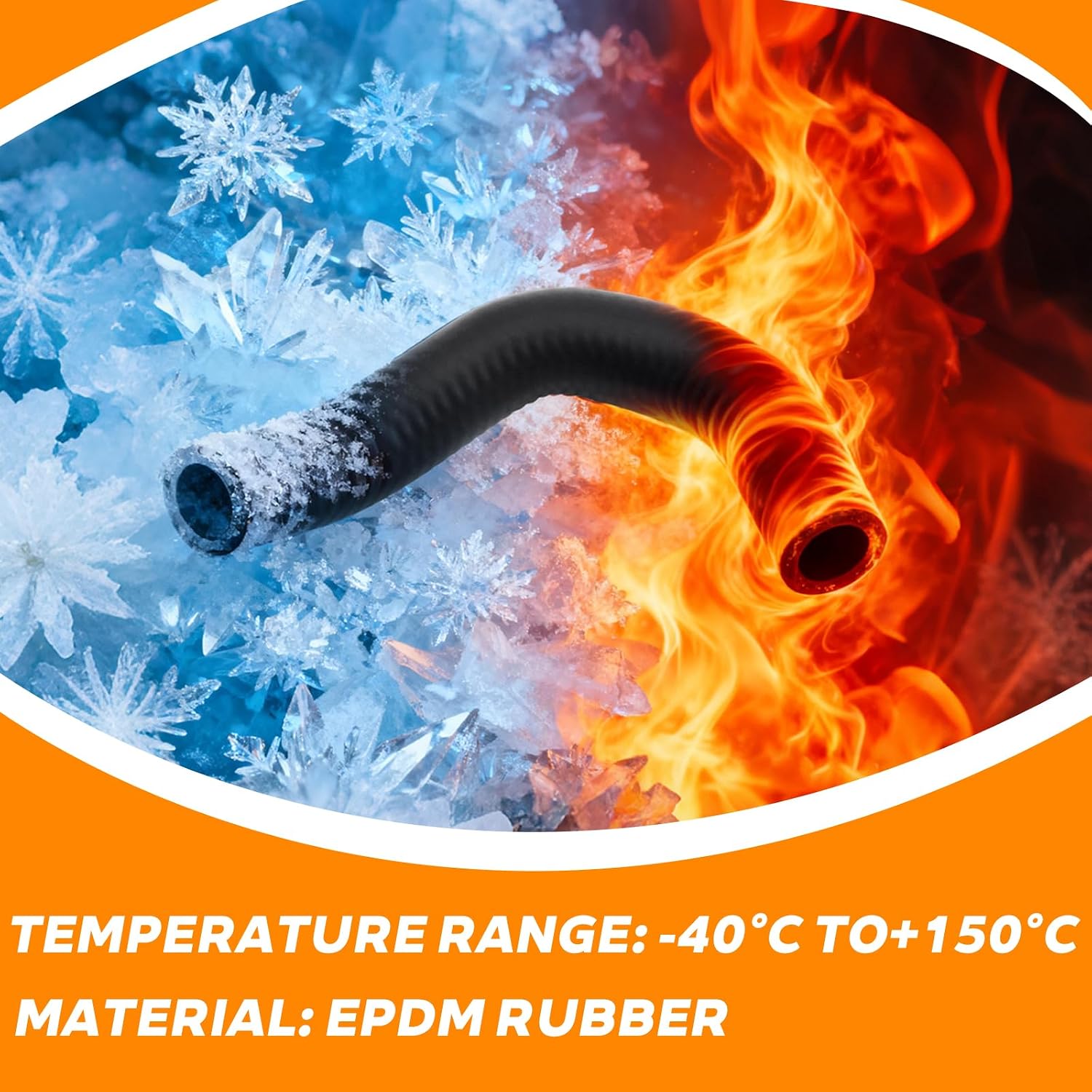 55596898 Engine Oil Cooler Coolant Inlet Hose,Turbo Inlet Hose | Compatible with Chevrolet Cruze 2011-2015, Cruze Limited 2016, Sonic 2012-2020, Trax 2013-2021,OD 0.85",ID 0.6"