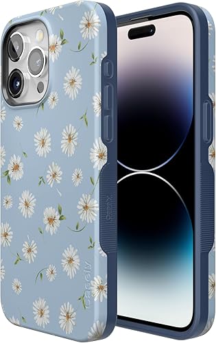 Vista 53 de Casely Funda para iPhone 15 Pro Jardín Secreto Flores mixtas Funda atrevida Compatible con MagSafe y botón de acción Jardín Secreto Floral