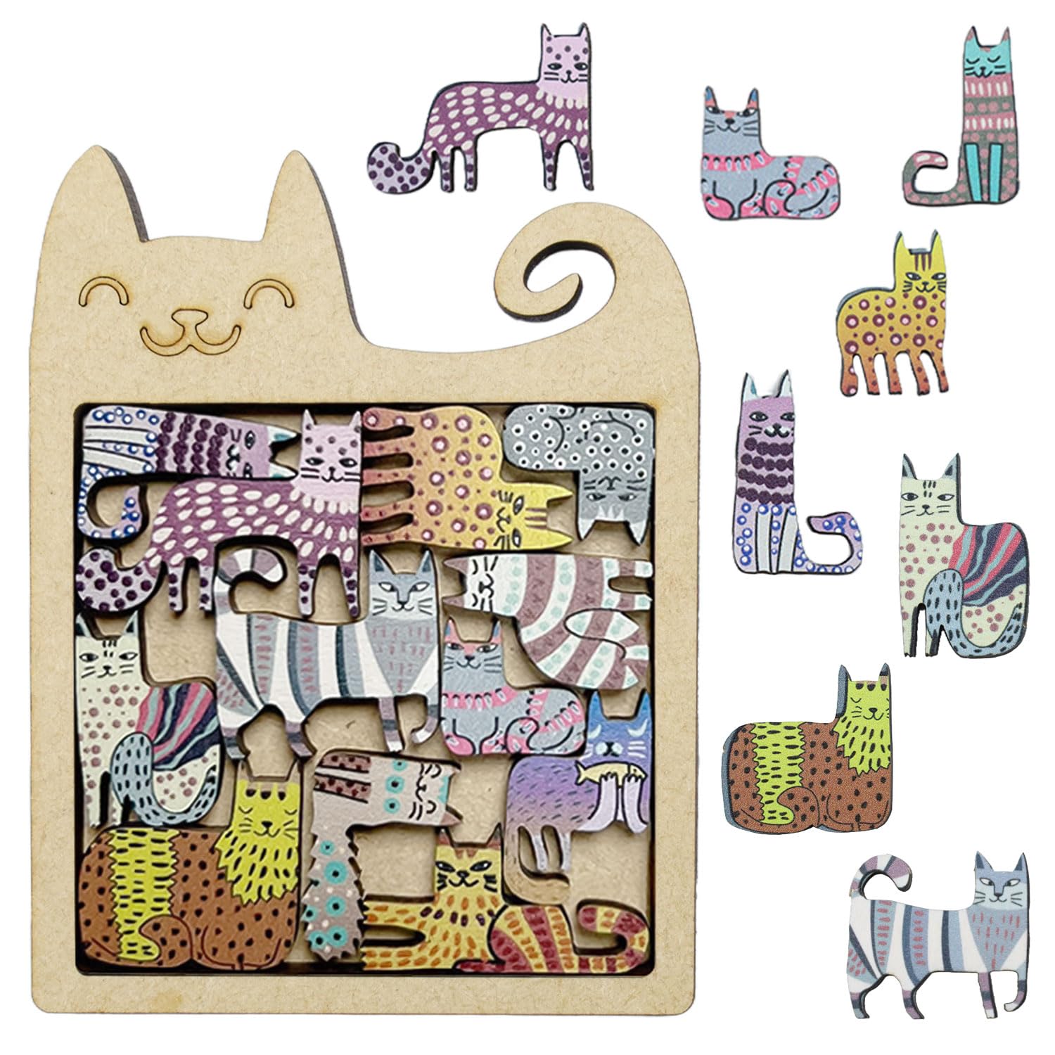 Cats Wooden Puzzle