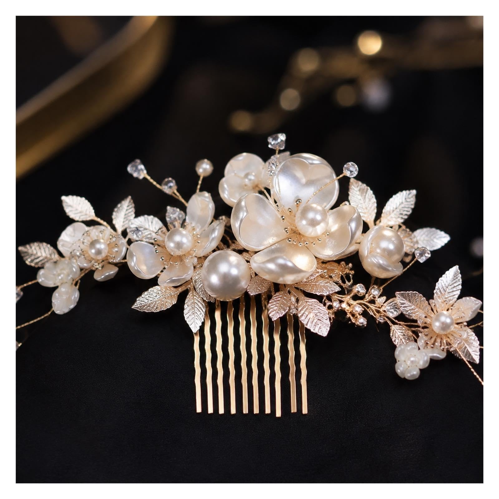 peigne à cheveux de mariée Accessoire for cheveux de mariage en perles d'inspiration