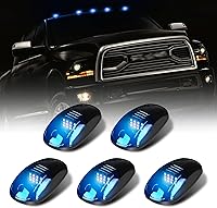 Vista 9 de 5 luces LED blancas de cabina ahumadas para techo de cabina para correr, compatible con camionetas Ram 1500 2500 3500 4500 5500 2003-2018
