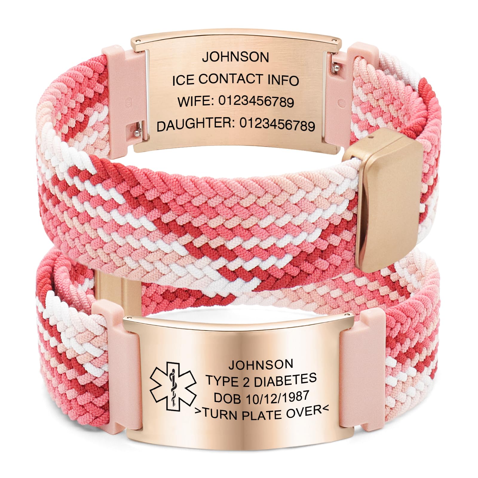 Personalized Medical Alert Bracelet YOUNIFLARE