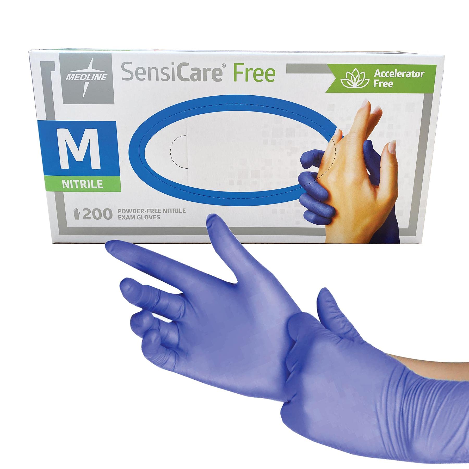 SensiCare Nitrile Examination Gloves | Powder Free | Medium | Pack of 200
