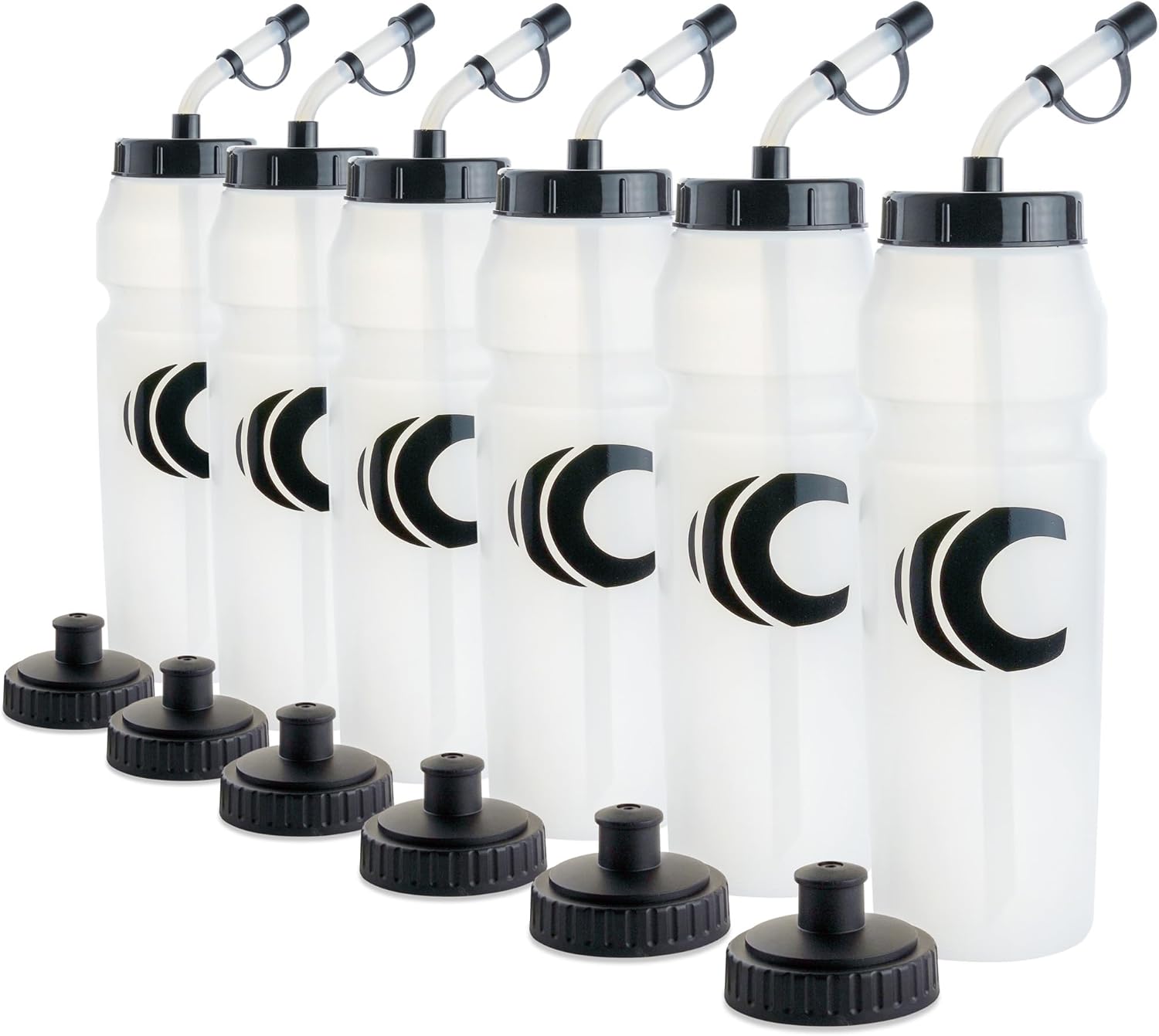 Cannon Sports 1 Liter Squeeze Water Bottle with Straw Lid